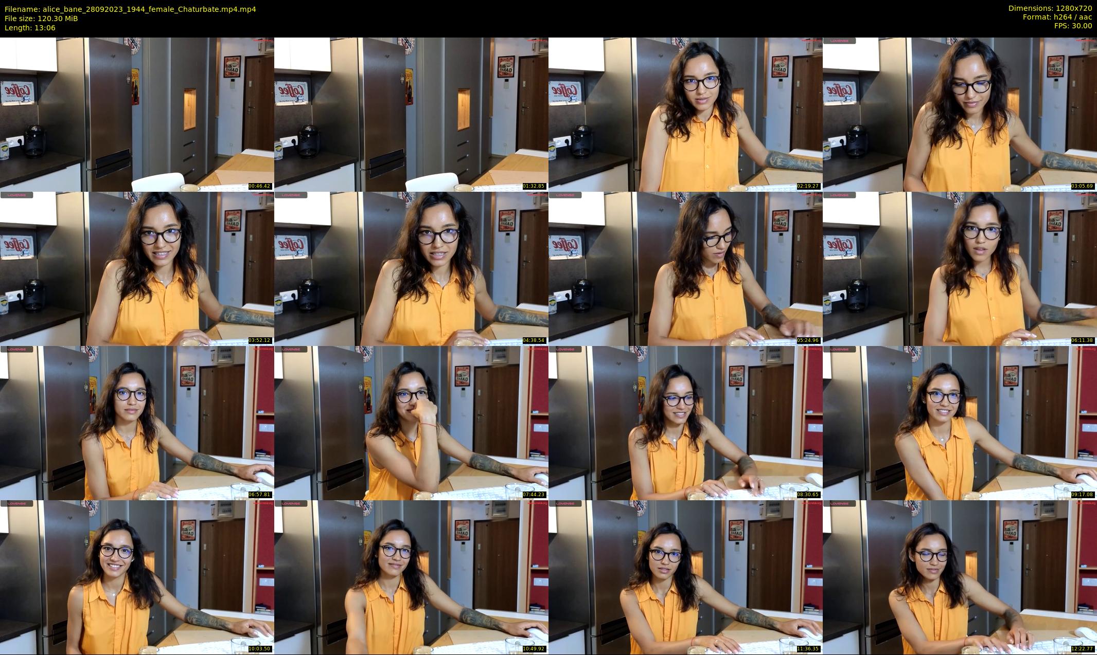 alice_bane — 14 minute Chaturbate female cam show recording, 720p, Sep 28, 2023
