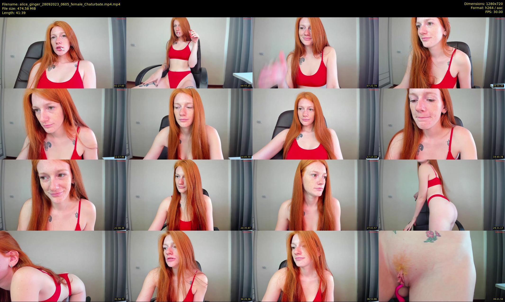 alice_ginger — 42 minute Chaturbate female cam show recording, 720p, Sep 28, 2023