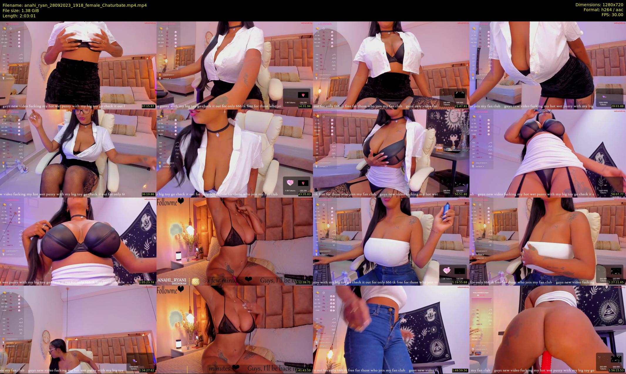 anahi_ryan — 124 minute Chaturbate female cam show recording, 720p, Sep 28, 2023