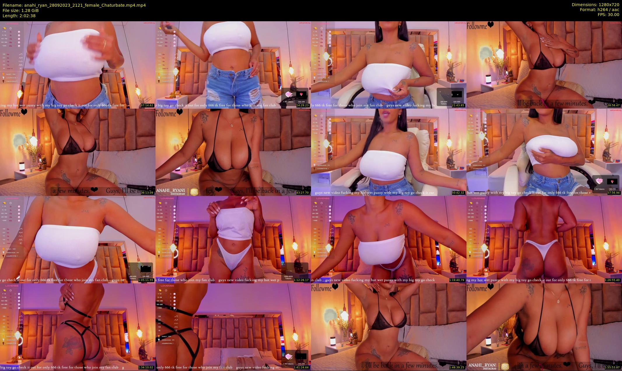 anahi_ryan — 123 minute Chaturbate female cam show recording, 720p, Sep 28, 2023