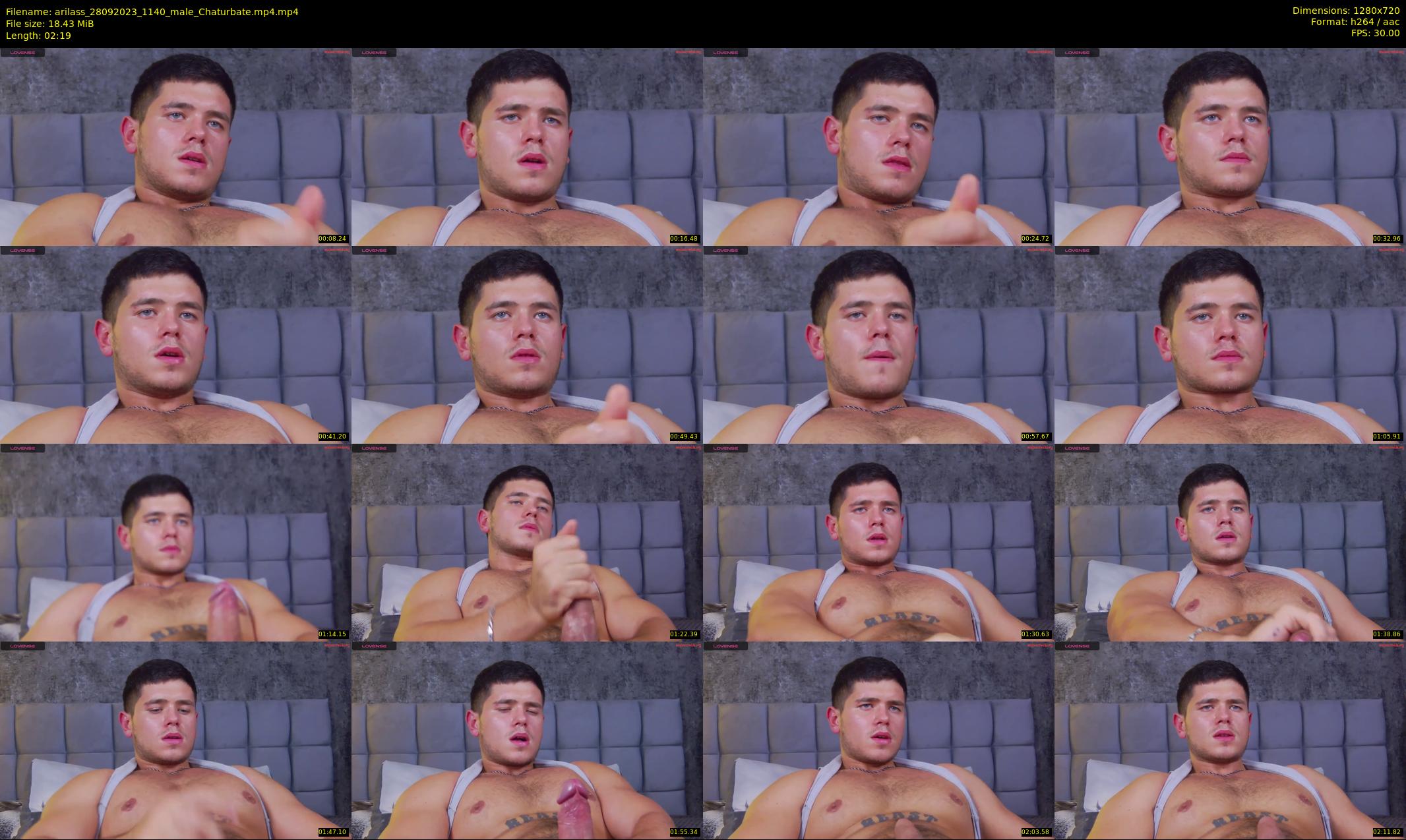 arilass — 3 minute Chaturbate male cam show recording, 720p, Sep 28, 2023