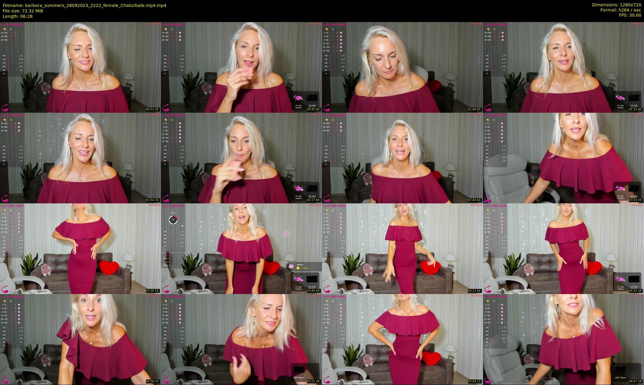 barbara_summers — 7 minute Chaturbate female cam show recording, 720p, Sep 28, 2023
