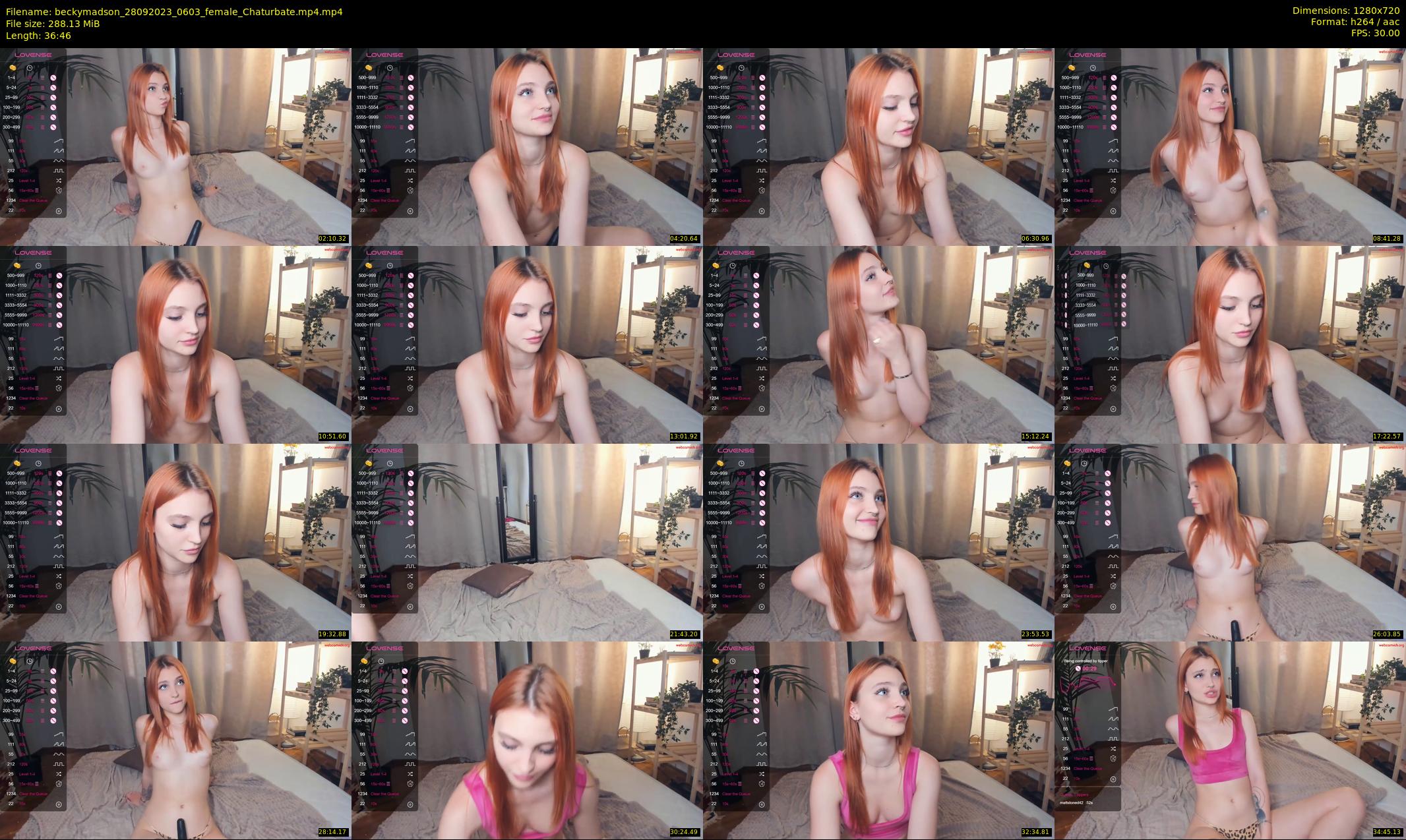 beckymadson — 37 minute Chaturbate female cam show recording, 720p, Sep 28, 2023