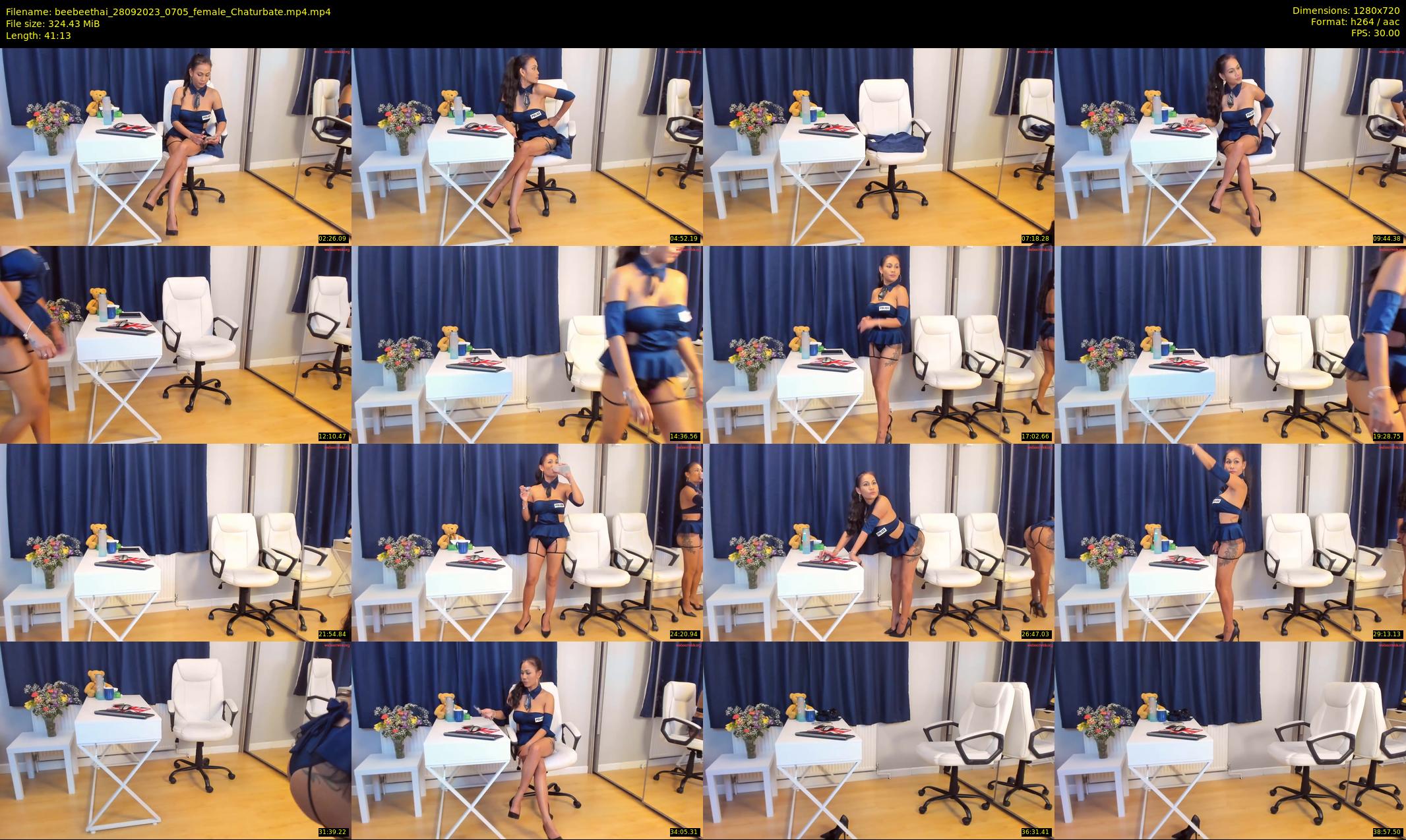 beebeethai — 42 minute Chaturbate female cam show recording, 720p, Sep 28, 2023