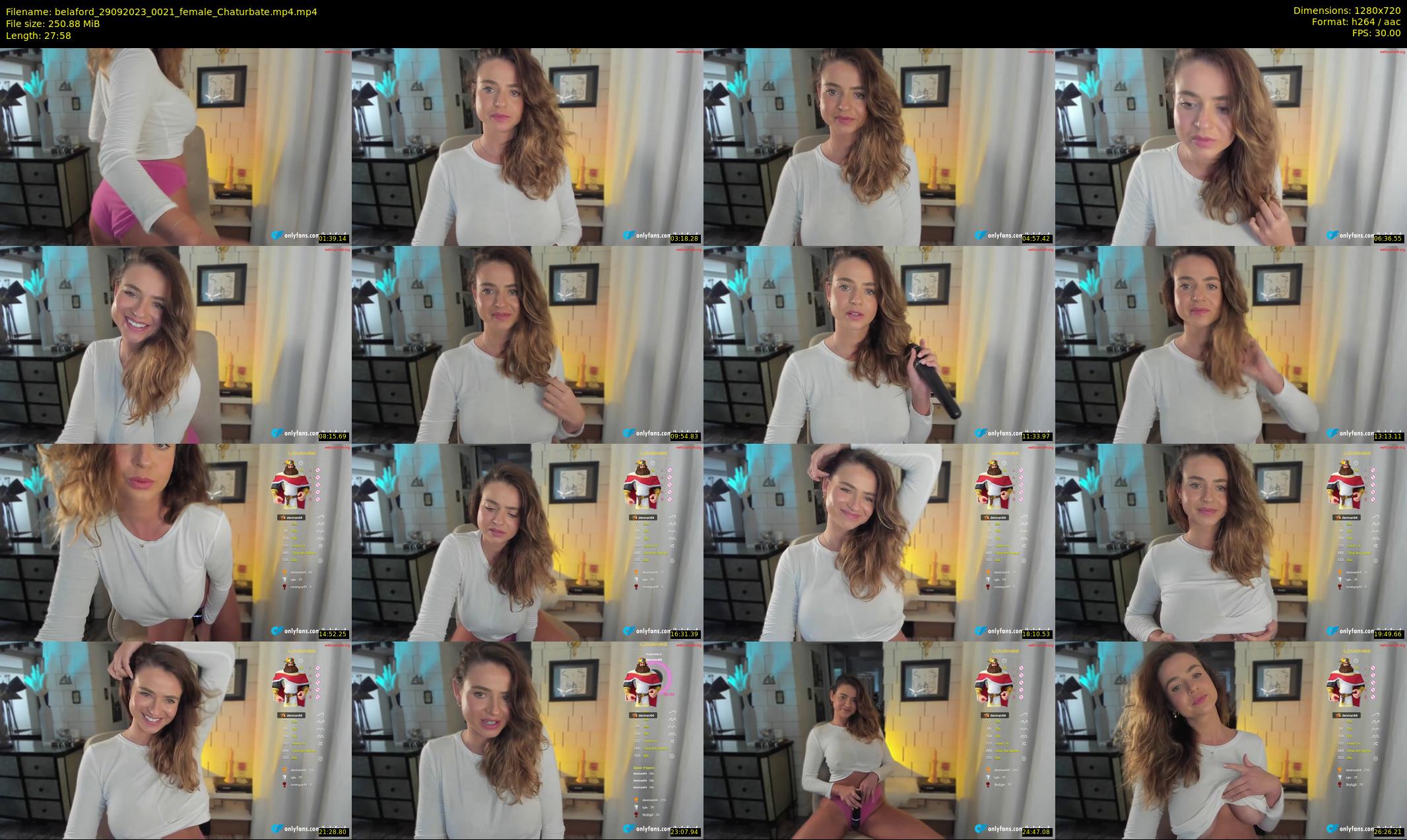 belaford — 28 minute Chaturbate female cam show recording, 720p, Sep 29, 2023