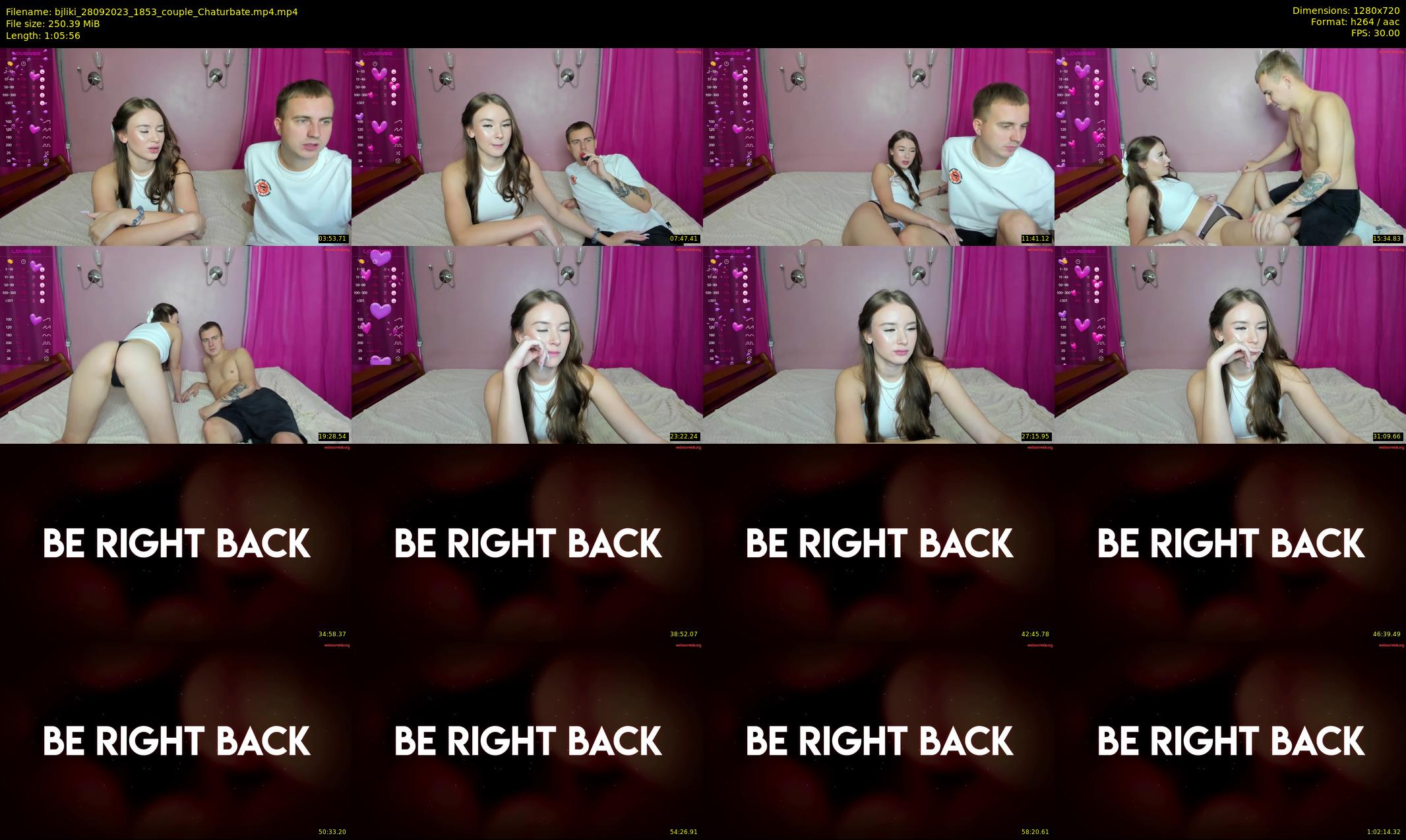 bjliki — 66 minute Chaturbate couple cam show recording, 720p, Sep 28, 2023