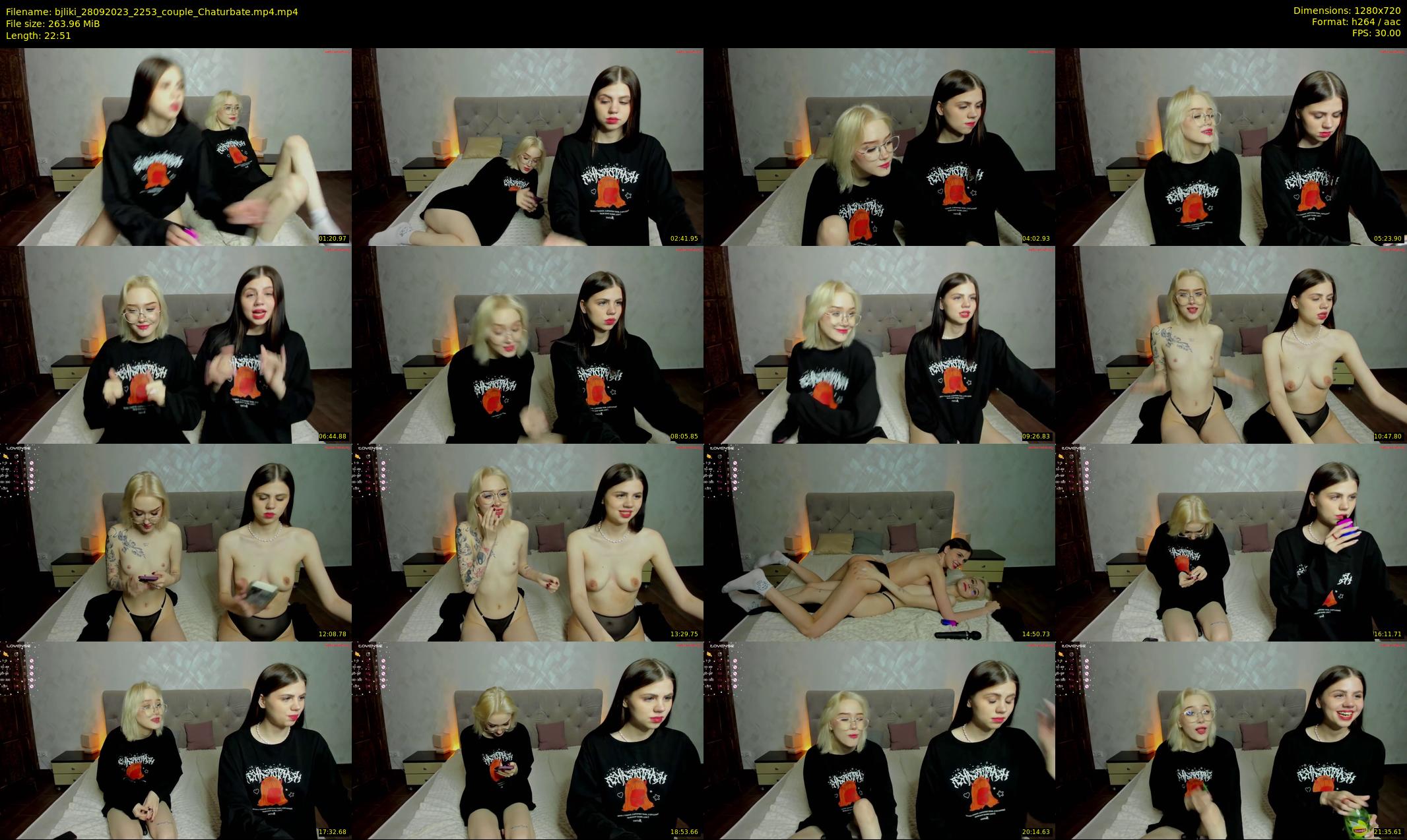 bjliki — 23 minute Chaturbate couple cam show recording, 720p, Sep 28, 2023