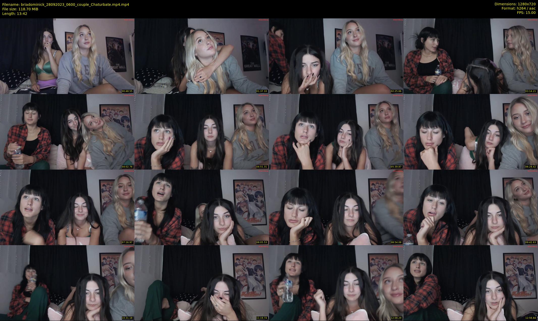 briadominick — 14 minute Chaturbate couple cam show recording, 720p, Sep 28, 2023