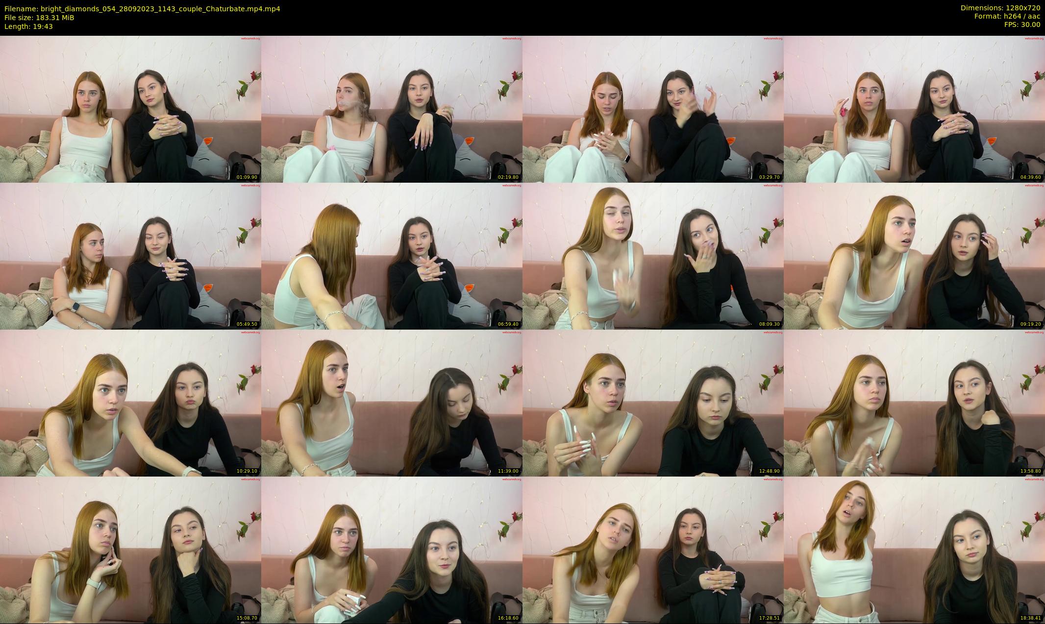 bright_diamonds_054 — 20 minute Chaturbate couple cam show recording, 720p, Sep 28, 2023