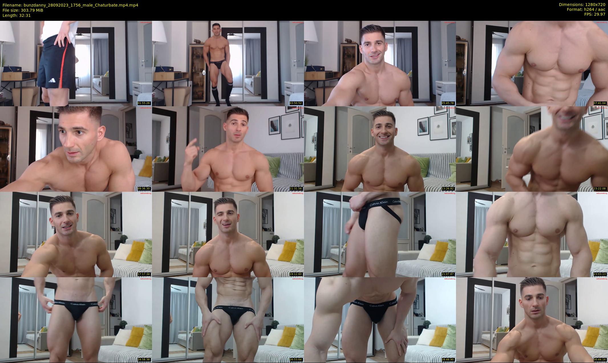 bunzdanny — 33 minute Chaturbate male cam show recording, 720p, Sep 28, 2023