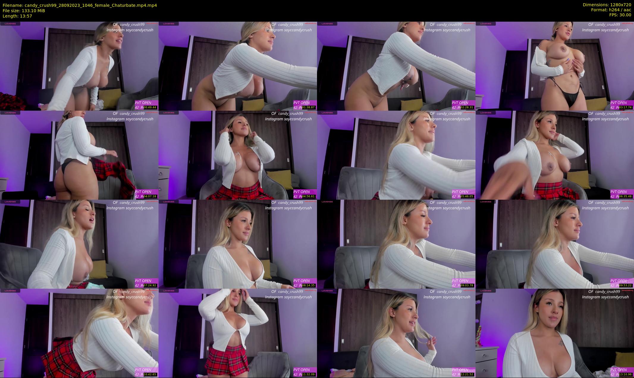 candy_crush99 — 14 minute Chaturbate female cam show recording, 720p, Sep 28, 2023