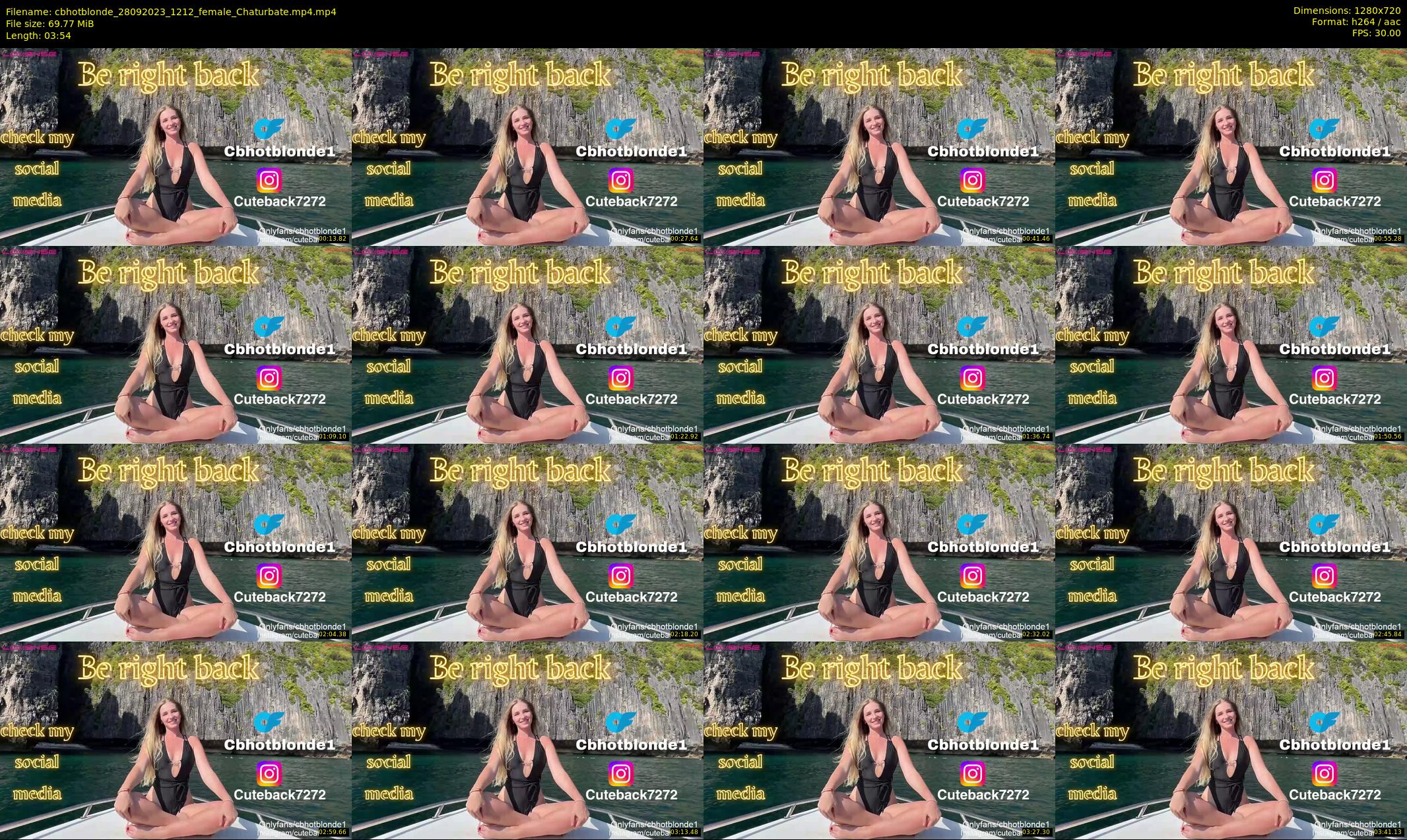 cbhotblonde — 4 minute Chaturbate female cam show recording, 720p, Sep 28, 2023