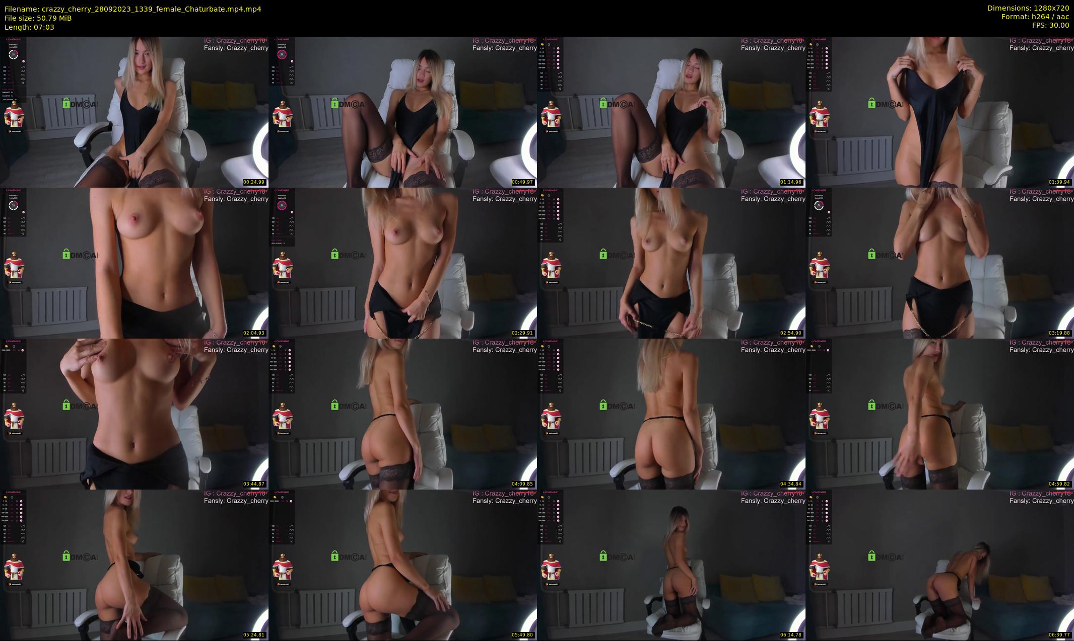 crazzy_cherry — 8 minute Chaturbate female cam show recording, 720p, Sep 28, 2023
