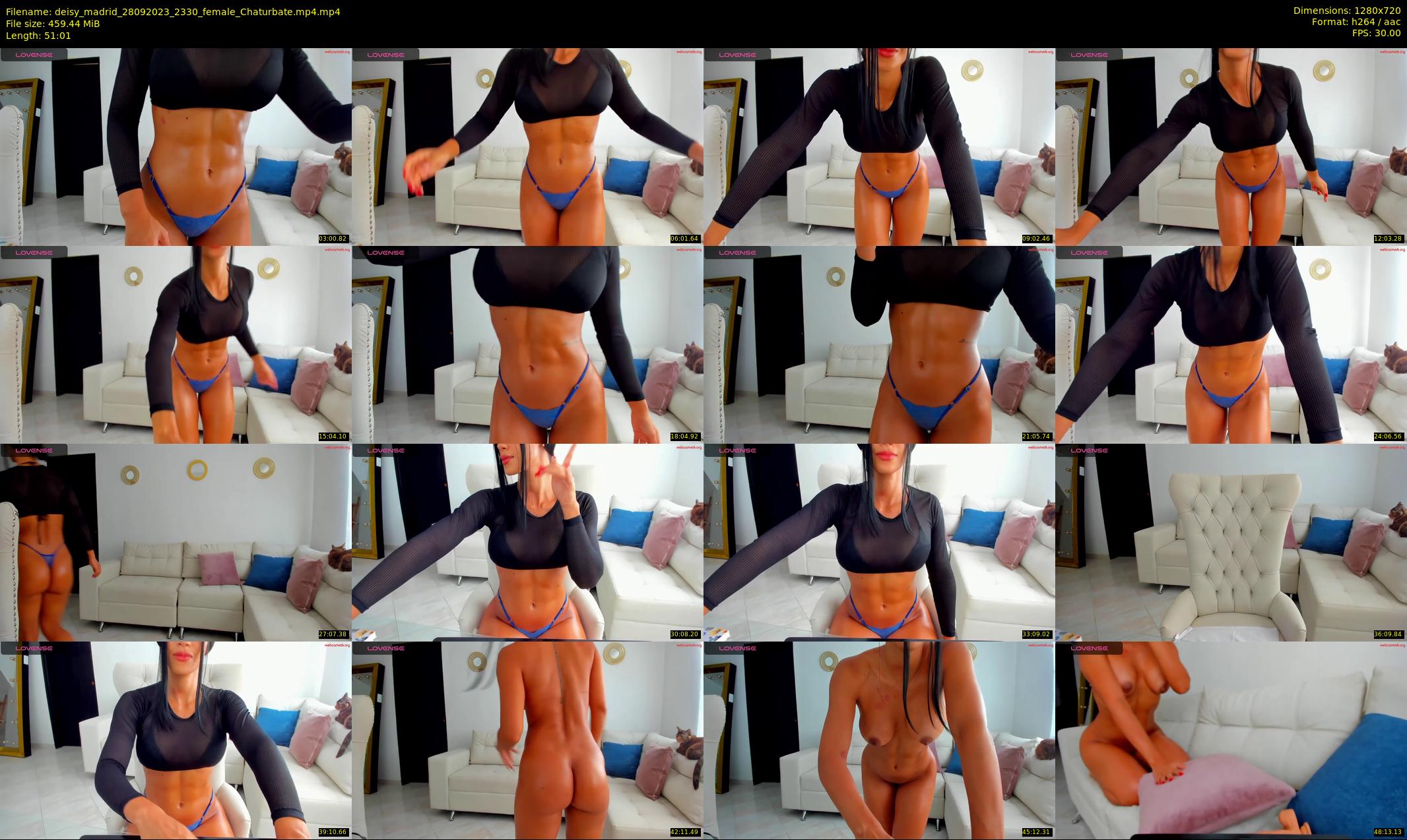 deisy_madrid — 52 minute Chaturbate female cam show recording, 720p, Sep 28, 2023
