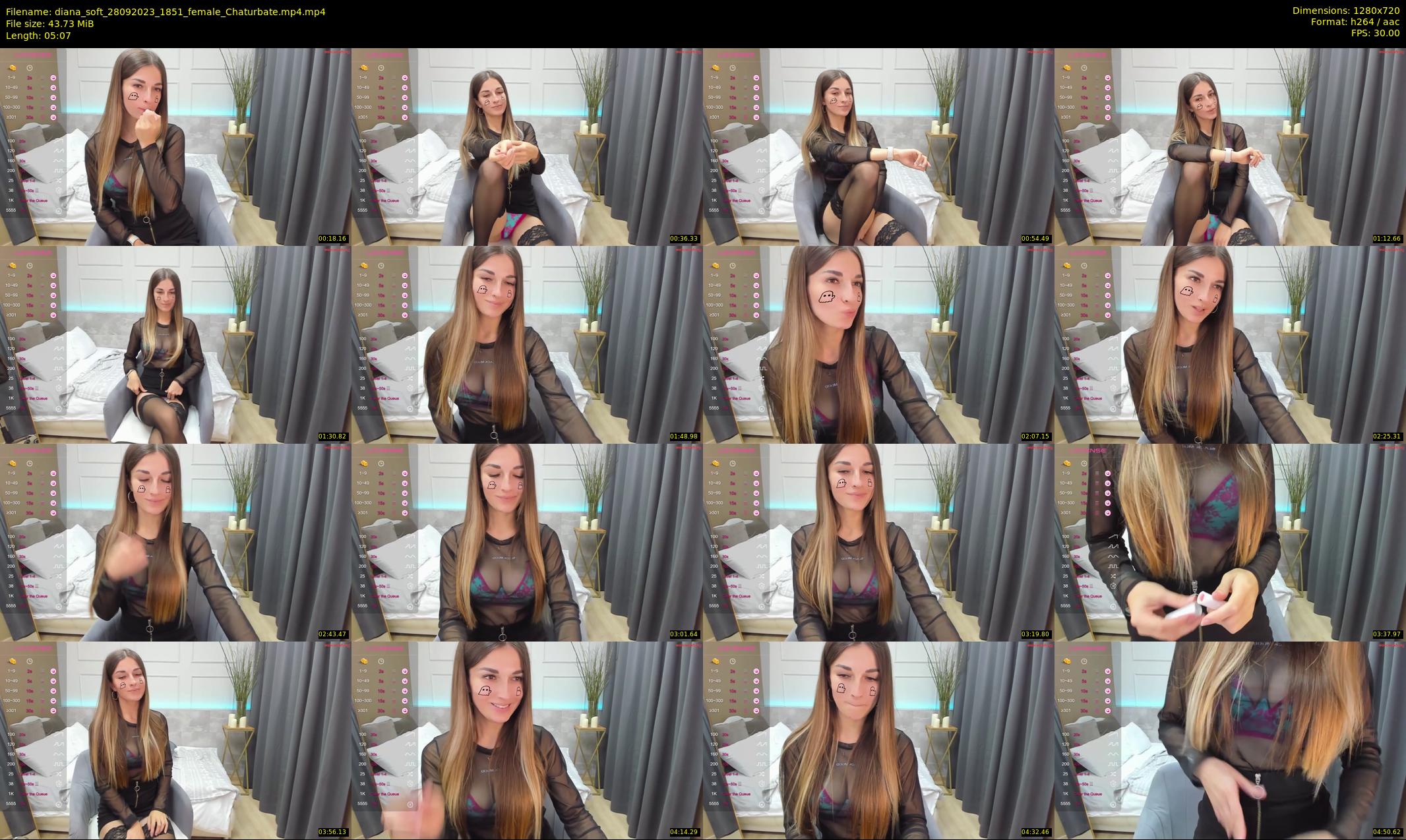 diana_soft — 6 minute Chaturbate female cam show recording, 720p, Sep 28, 2023