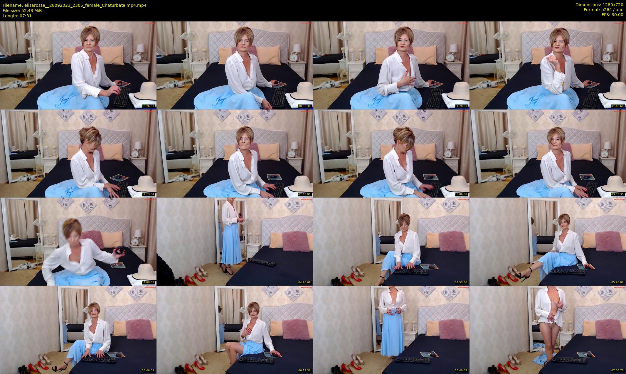 elisarosse_ — 8 minute Chaturbate female cam show recording, 720p, Sep 28, 2023