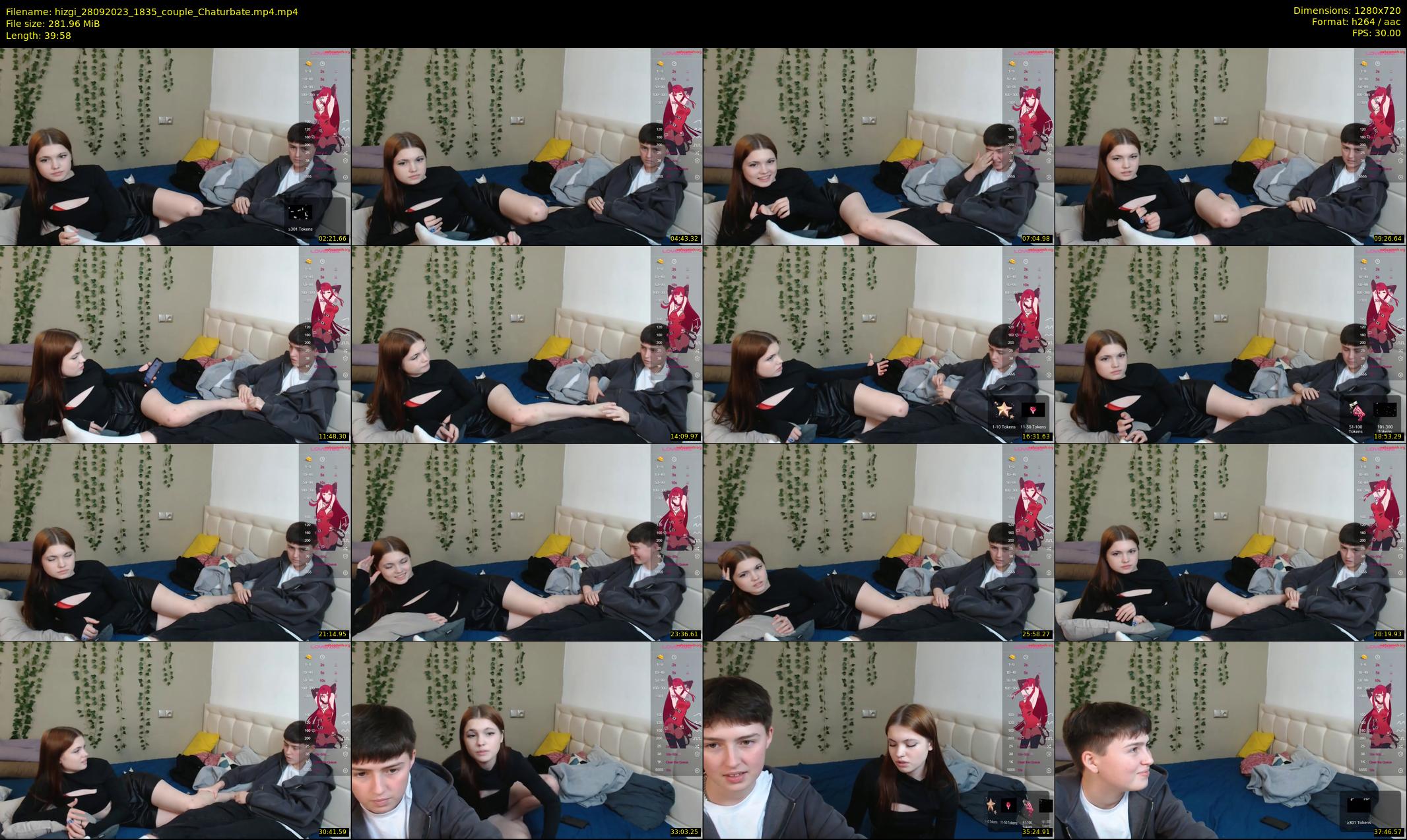 hizgi — 40 minute Chaturbate couple cam show recording, 720p, Sep 28, 2023