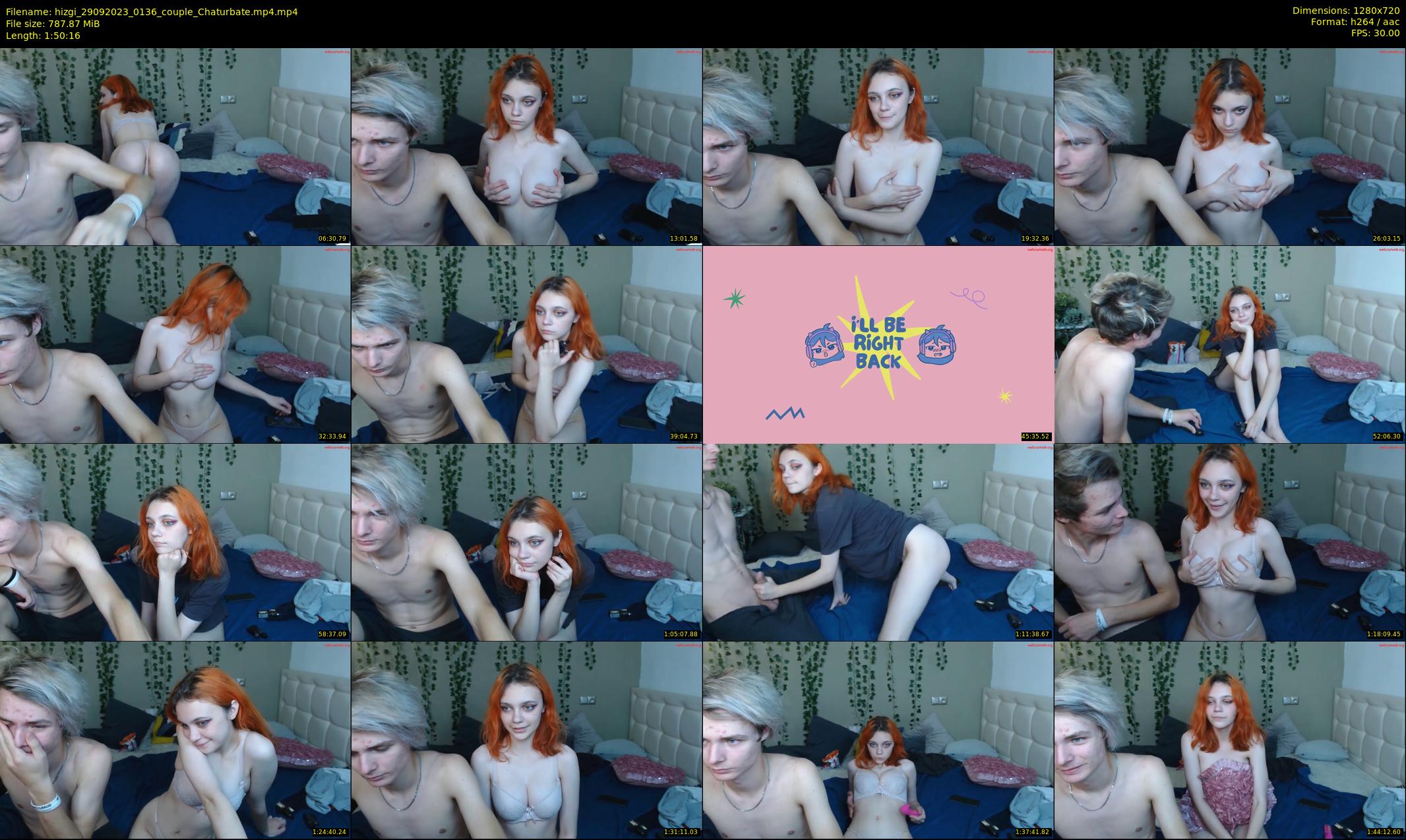 hizgi — 111 minute Chaturbate couple cam show recording, 720p, Sep 29, 2023
