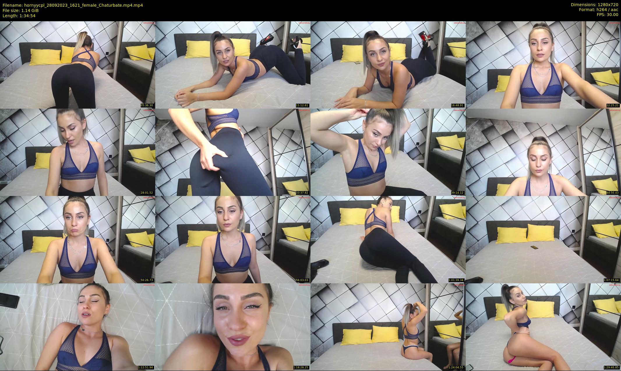 hornyycpl — 95 minute Chaturbate couple cam show recording, 720p, Sep 28, 2023