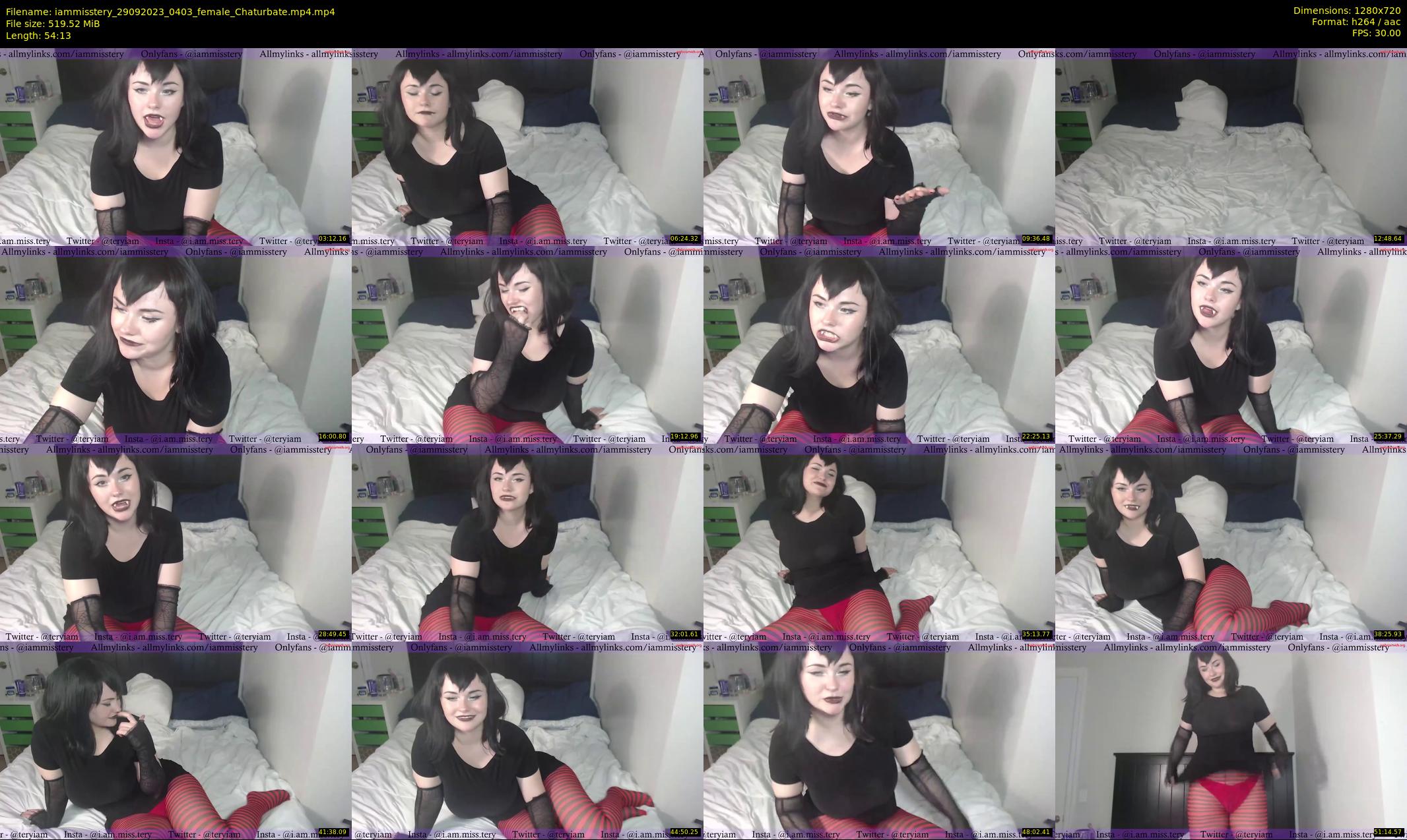 iammisstery — 55 minute Chaturbate female cam show recording, 720p, Sep 29, 2023
