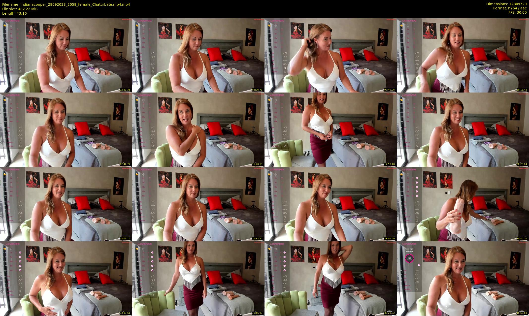 indianacooper — 44 minute Chaturbate female cam show recording, 720p, Sep 28, 2023