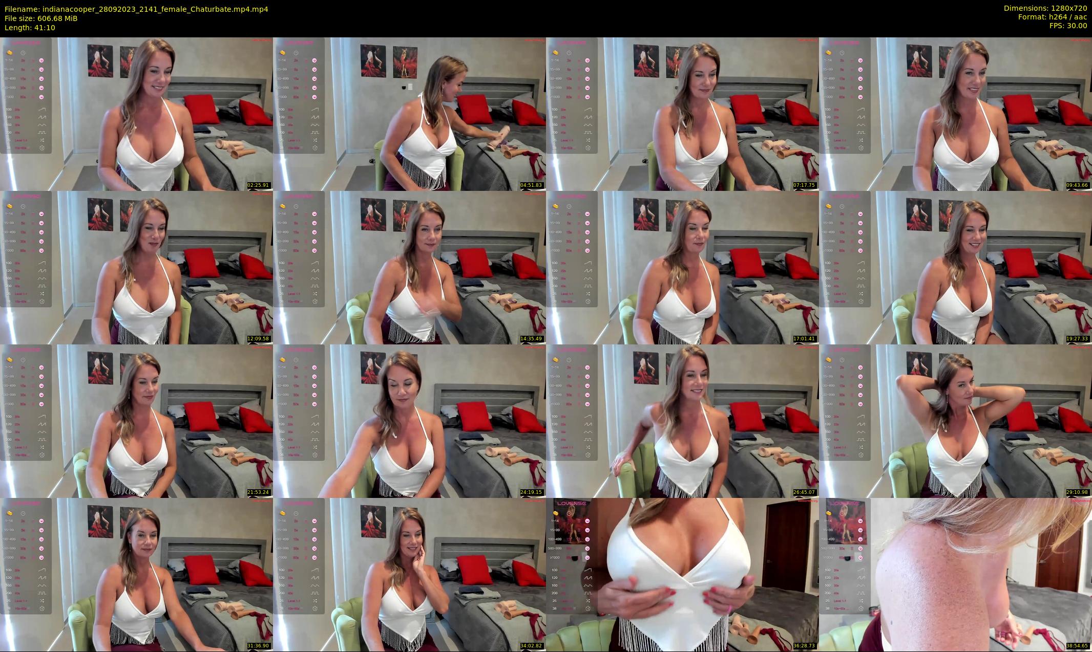 indianacooper — 42 minute Chaturbate female cam show recording, 720p, Sep 28, 2023