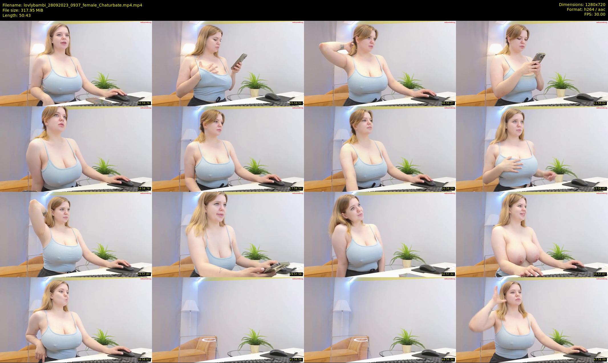 lovlybambi — 51 minute Chaturbate female cam show recording, 720p, Sep 28, 2023