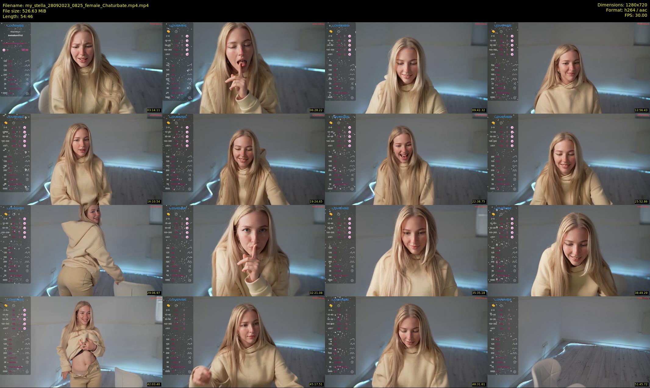 my_stella — 55 minute Chaturbate female cam show recording, 720p, Sep 28, 2023