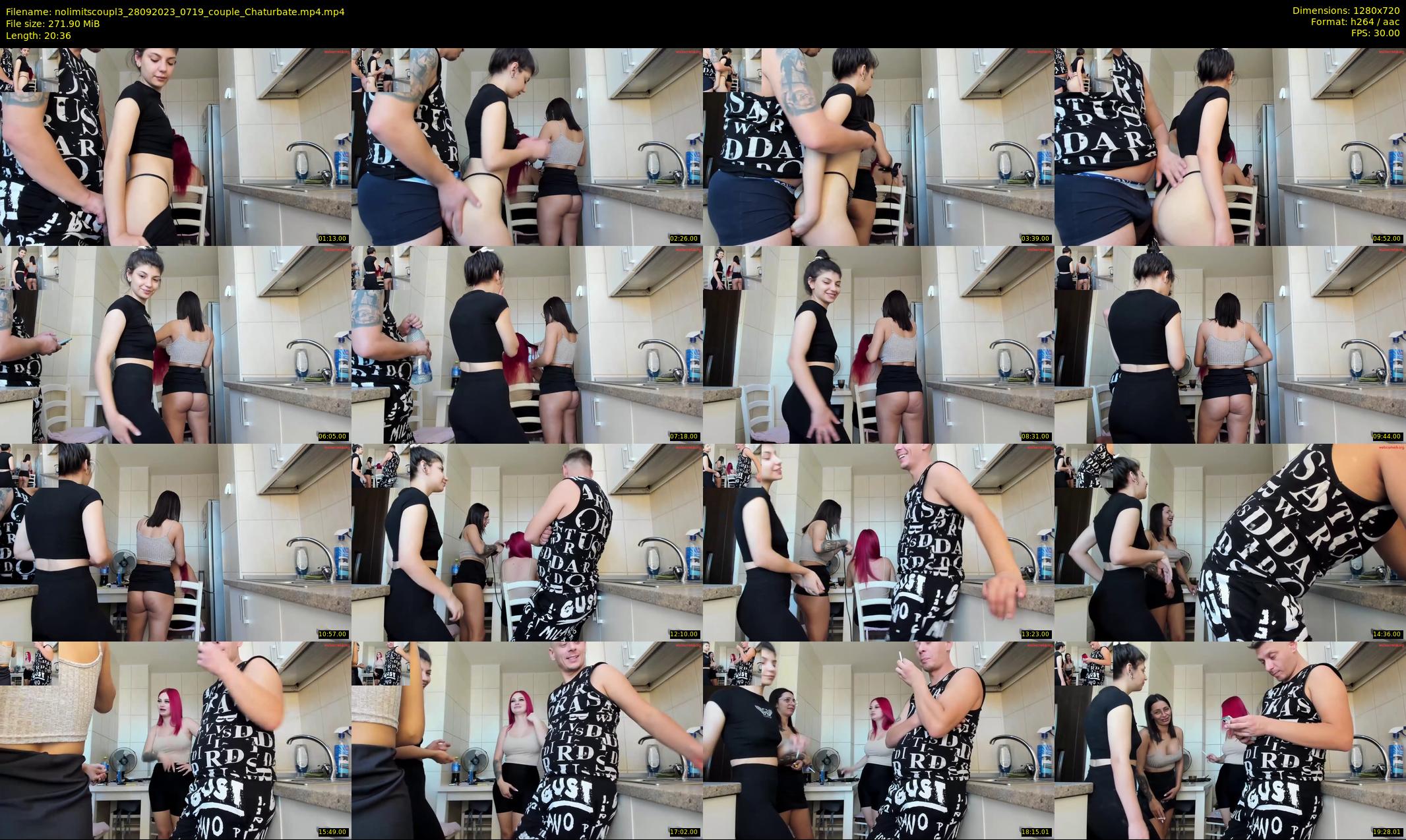 nolimitscoupl3 — 21 minute Chaturbate couple cam show recording, 720p, Sep 28, 2023