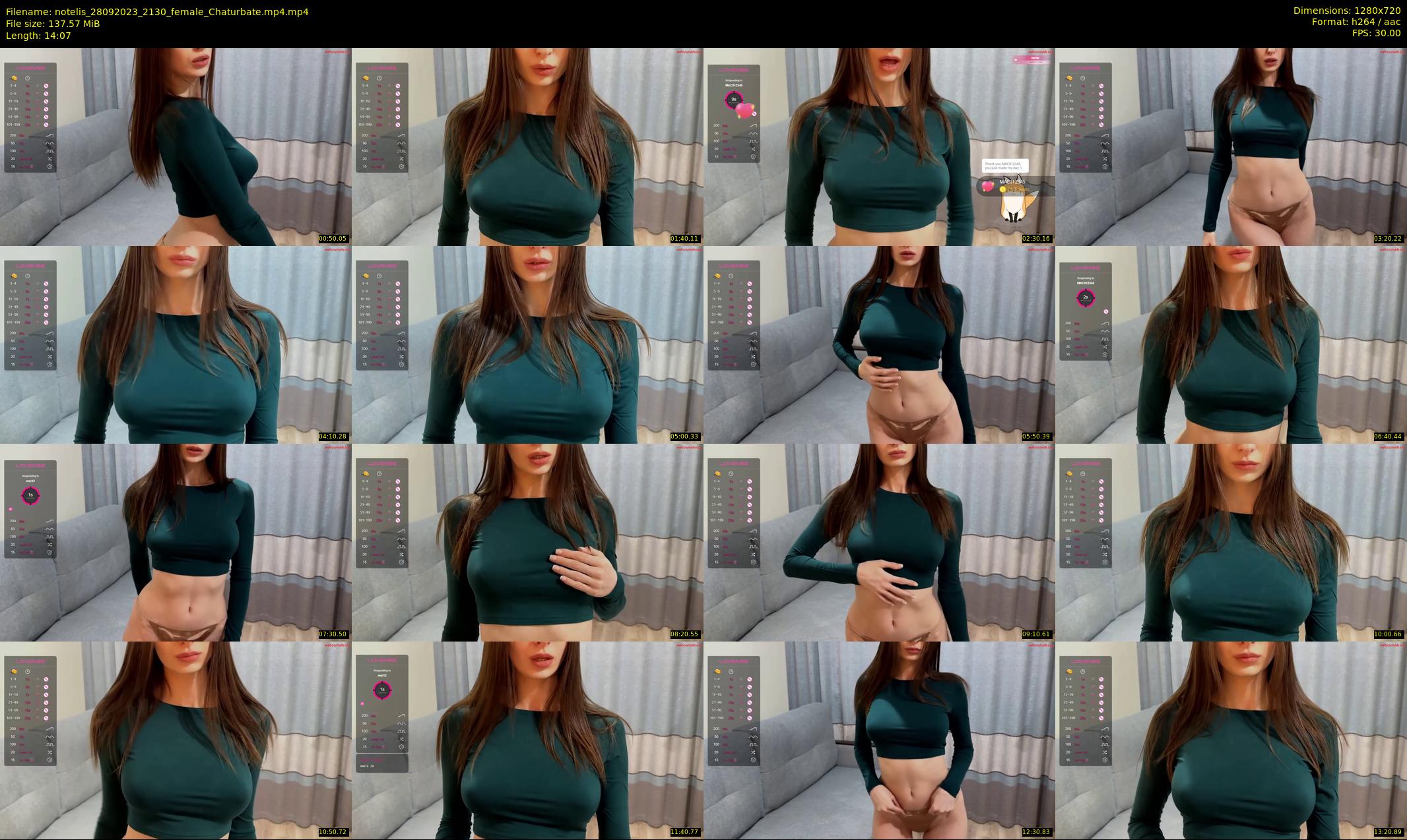 notelis — 15 minute Chaturbate female cam show recording, 720p, Sep 28, 2023