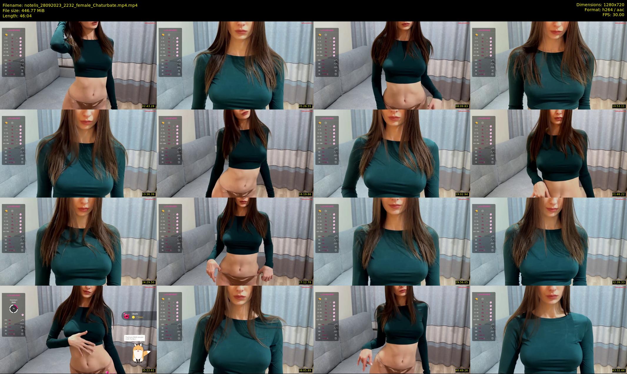 notelis — 47 minute Chaturbate female cam show recording, 720p, Sep 28, 2023