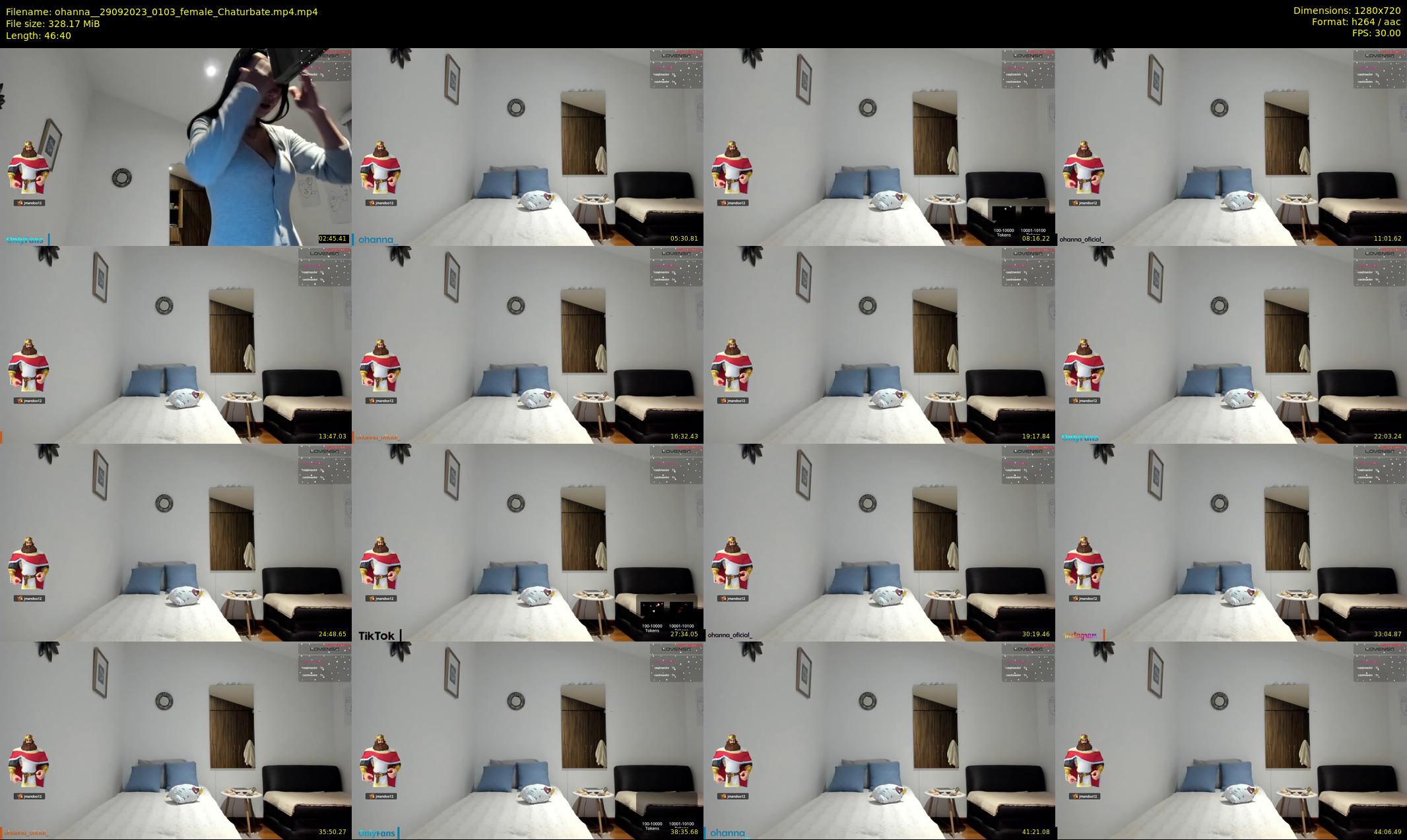 ohanna_ — 47 minute Chaturbate female cam show recording, 720p, Sep 29, 2023