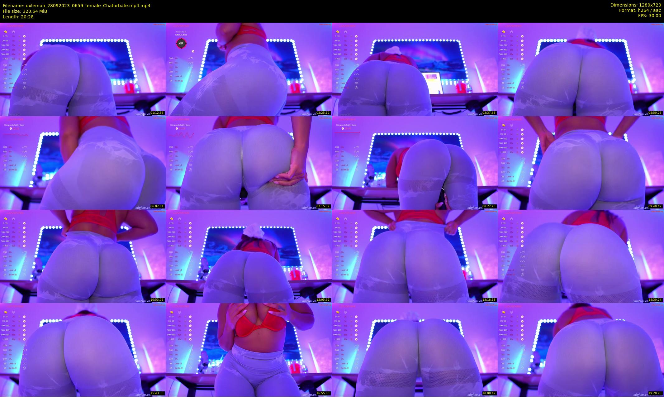 oxlemon — 21 minute Chaturbate female cam show recording, 720p, Sep 28, 2023