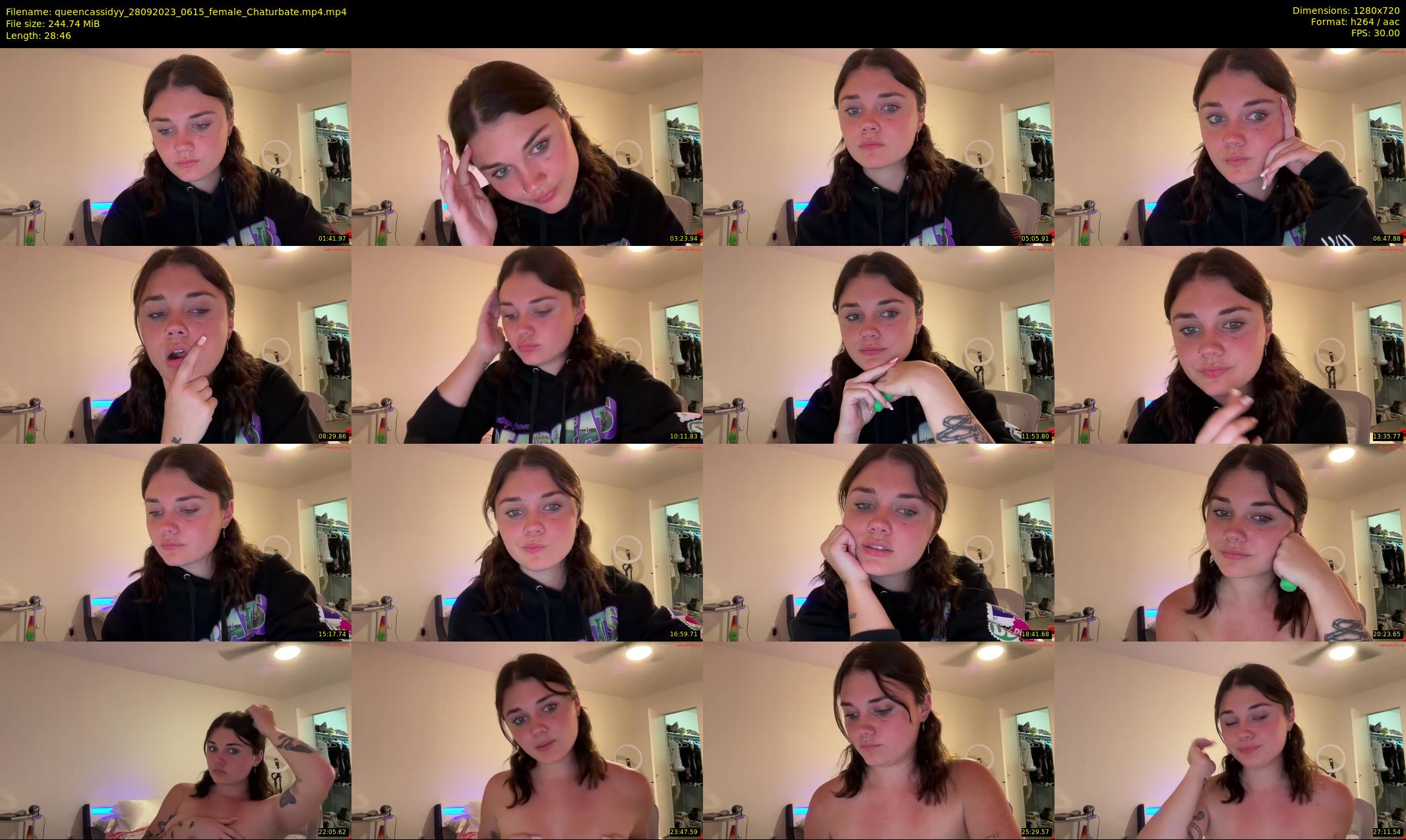 queencassidyy — 29 minute Chaturbate female cam show recording, 720p, Sep 28, 2023