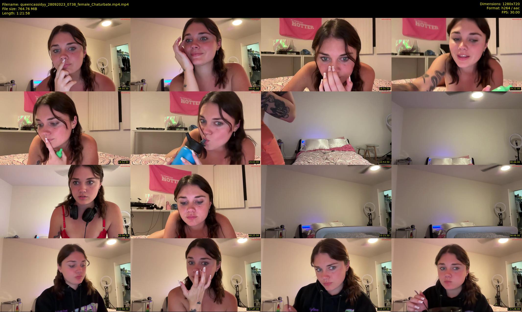 queencassidyy — 82 minute Chaturbate female cam show recording, 720p, Sep 28, 2023