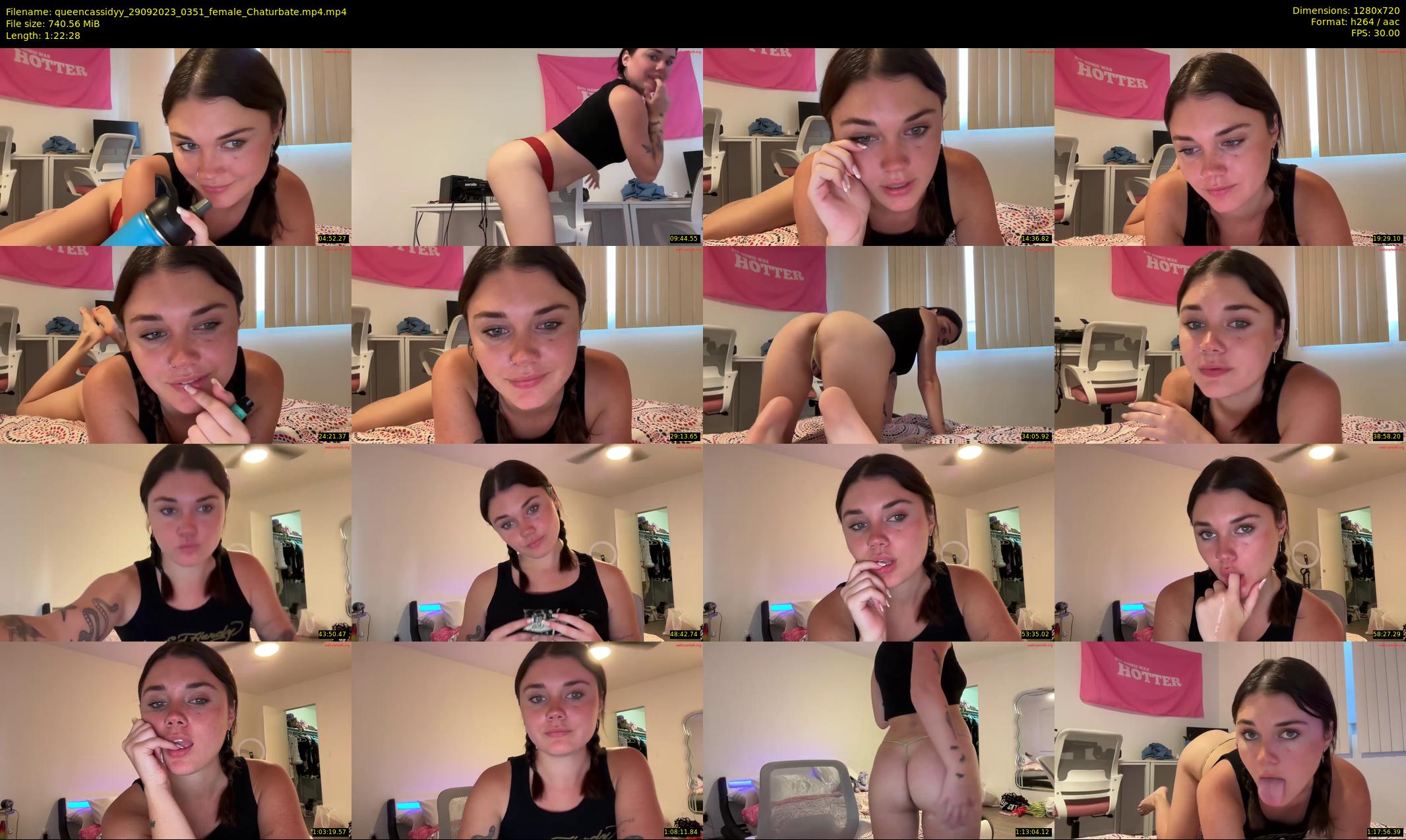 queencassidyy — 83 minute Chaturbate female cam show recording, 720p, Sep 29, 2023