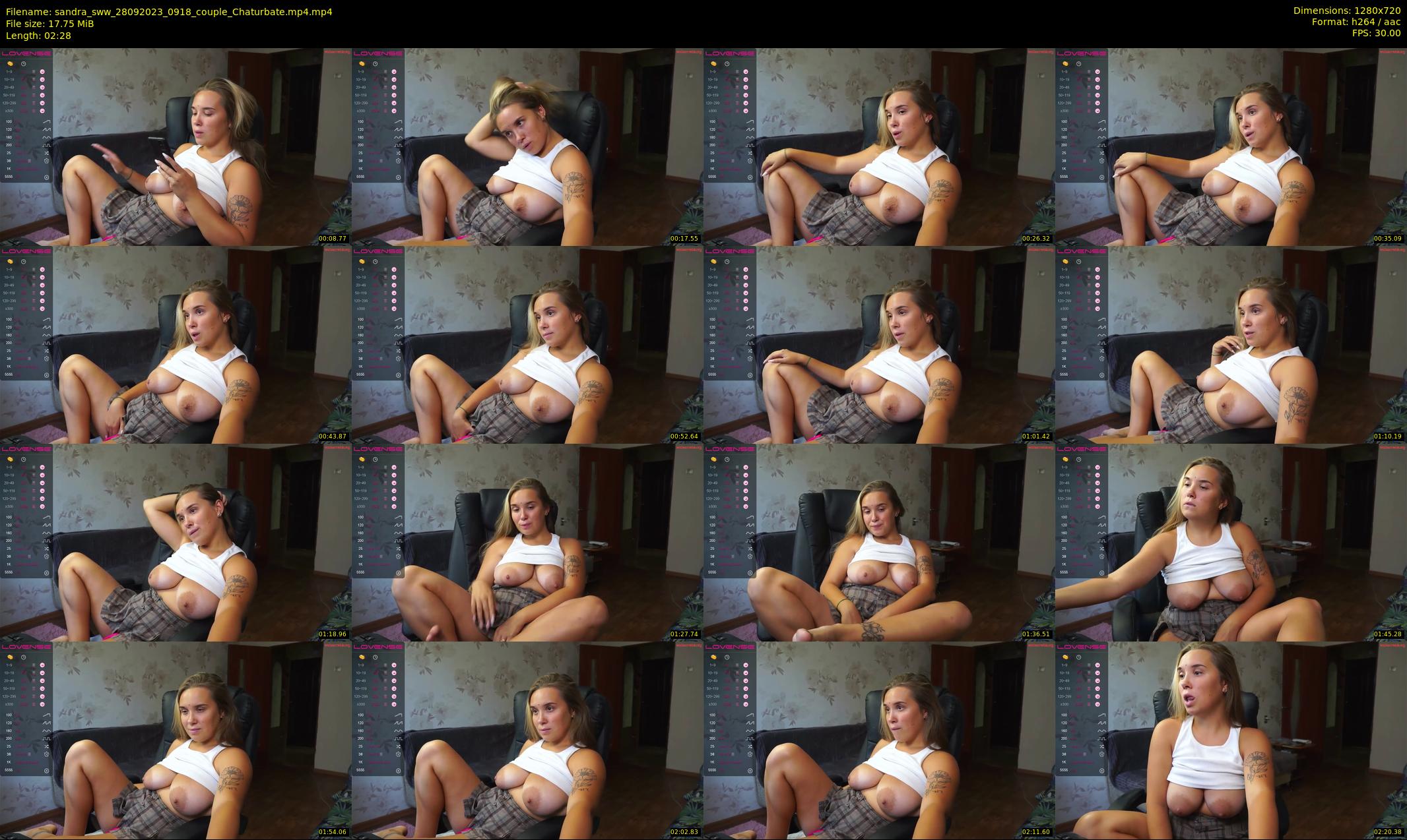 sandra_sww — 3 minute Chaturbate couple cam show recording, 720p, Sep 28, 2023