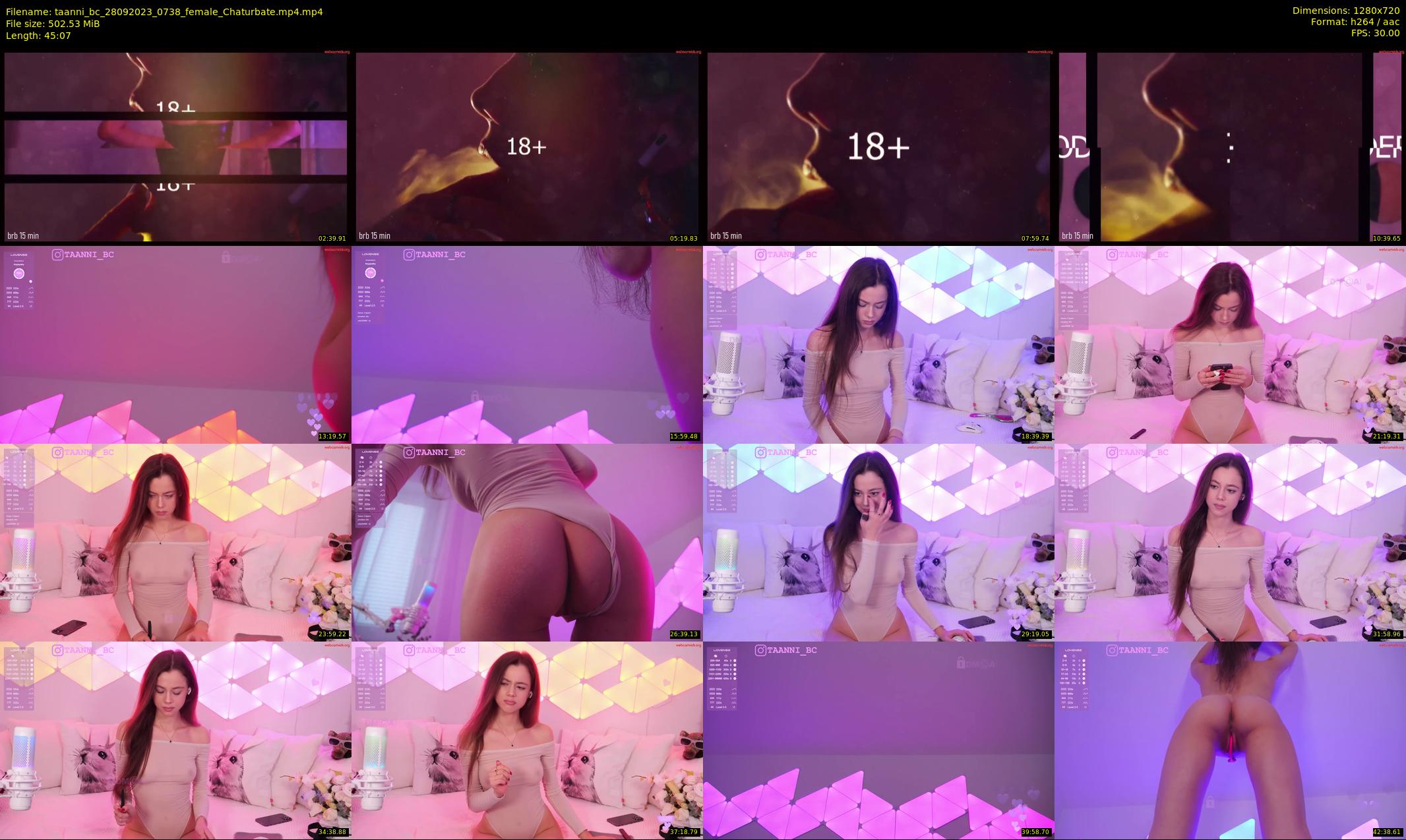 taanni_bc — 46 minute Chaturbate female cam show recording, 720p, Sep 28, 2023