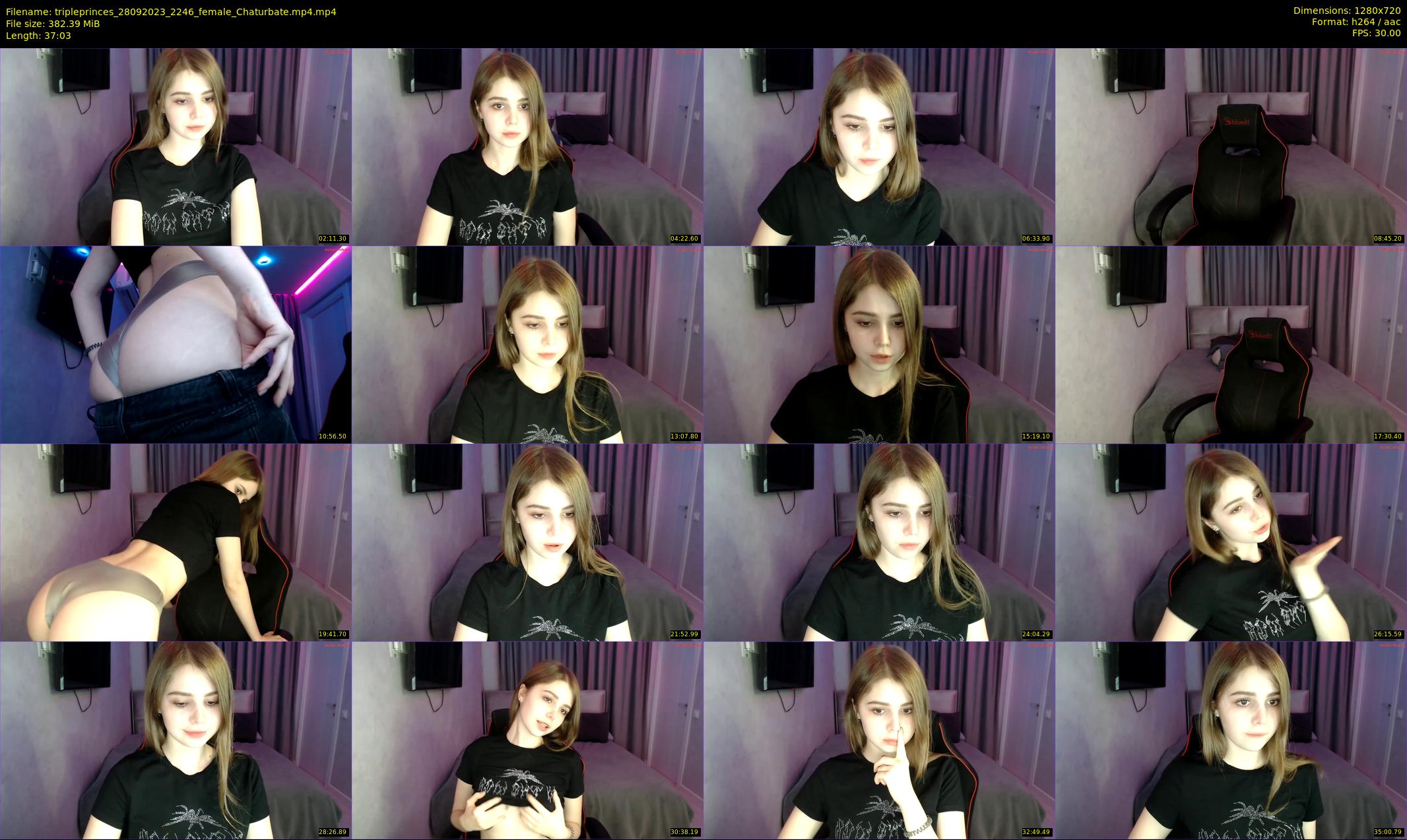 tripleprinces — 38 minute Chaturbate female cam show recording, 720p, Sep 28, 2023