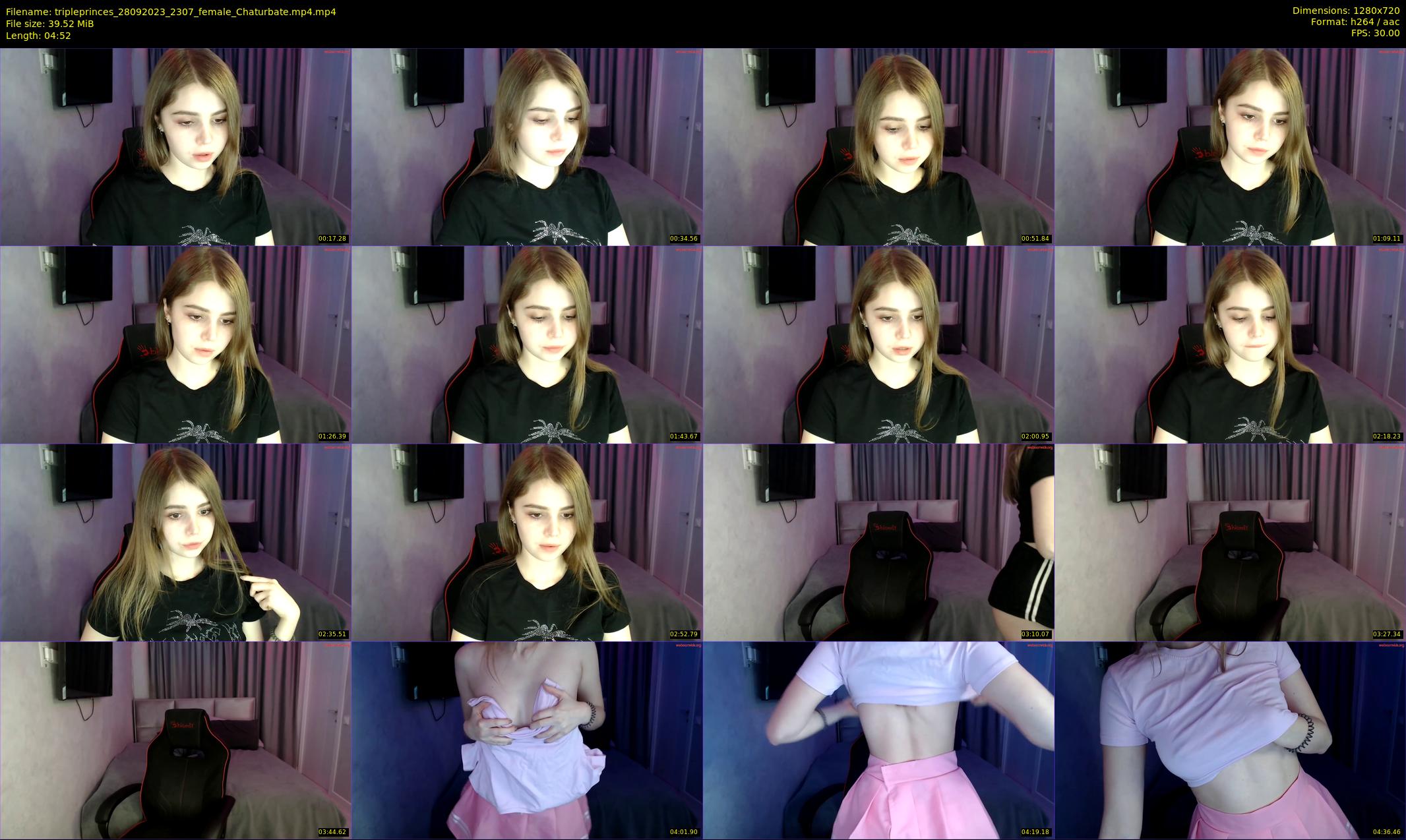 tripleprinces — 5 minute Chaturbate female cam show recording, 720p, Sep 28, 2023