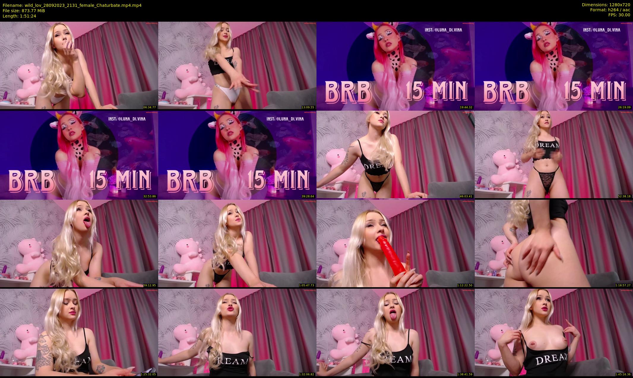 wild_lov — 112 minute Chaturbate female cam show recording, 720p, Sep 28, 2023
