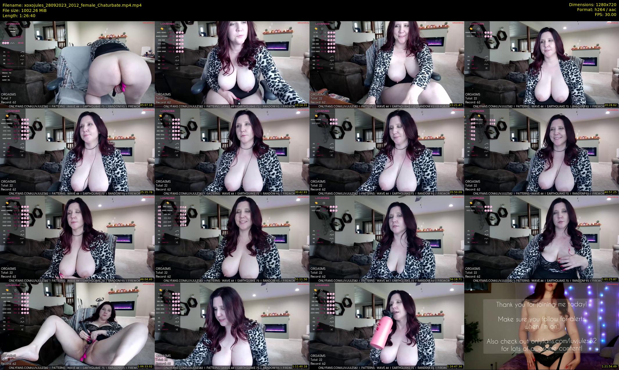 xoxojules — 87 minute Chaturbate female cam show recording, 720p, Sep 28, 2023
