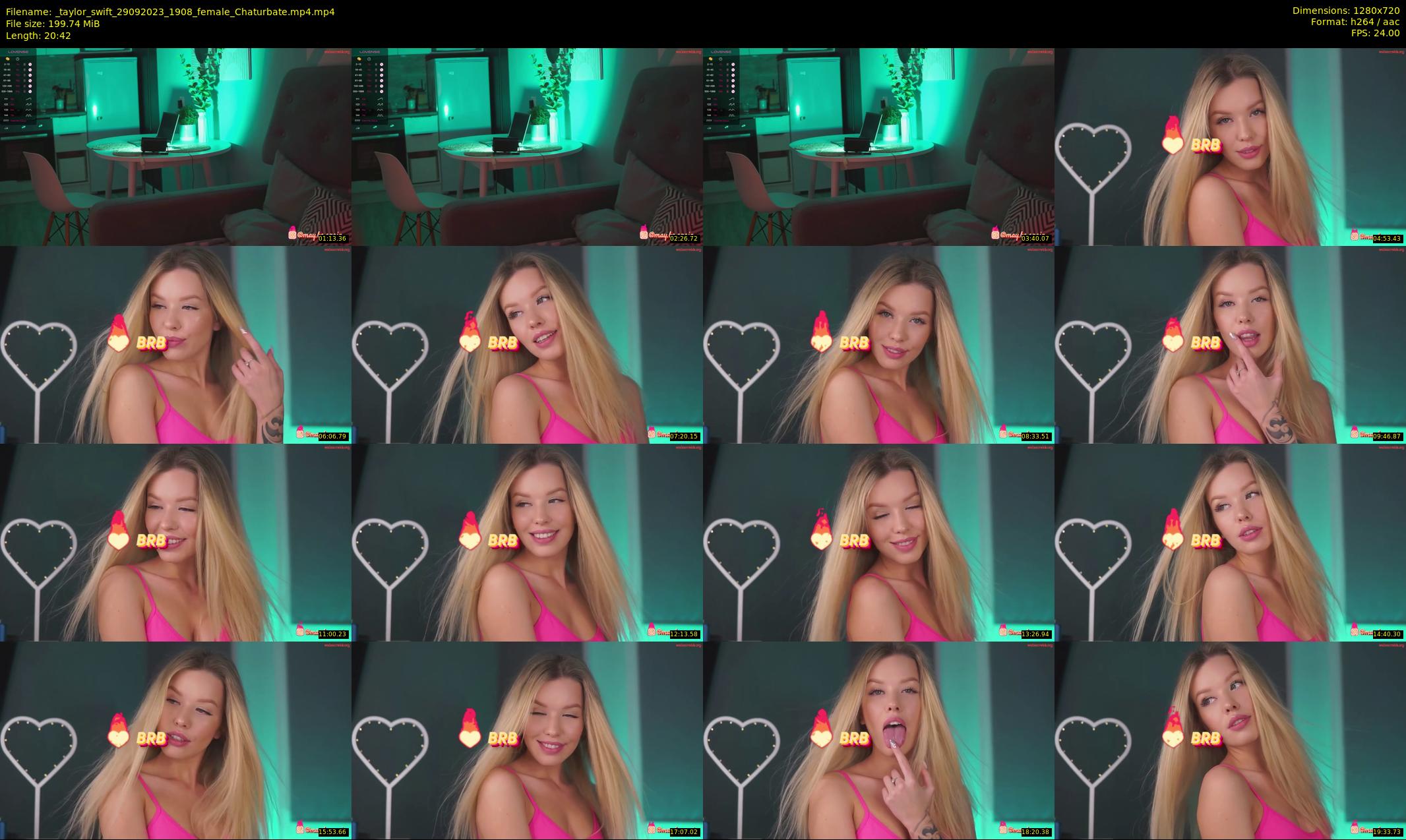 _taylor_swift — 21 minute Chaturbate female cam show recording, 720p, Sep 29, 2023