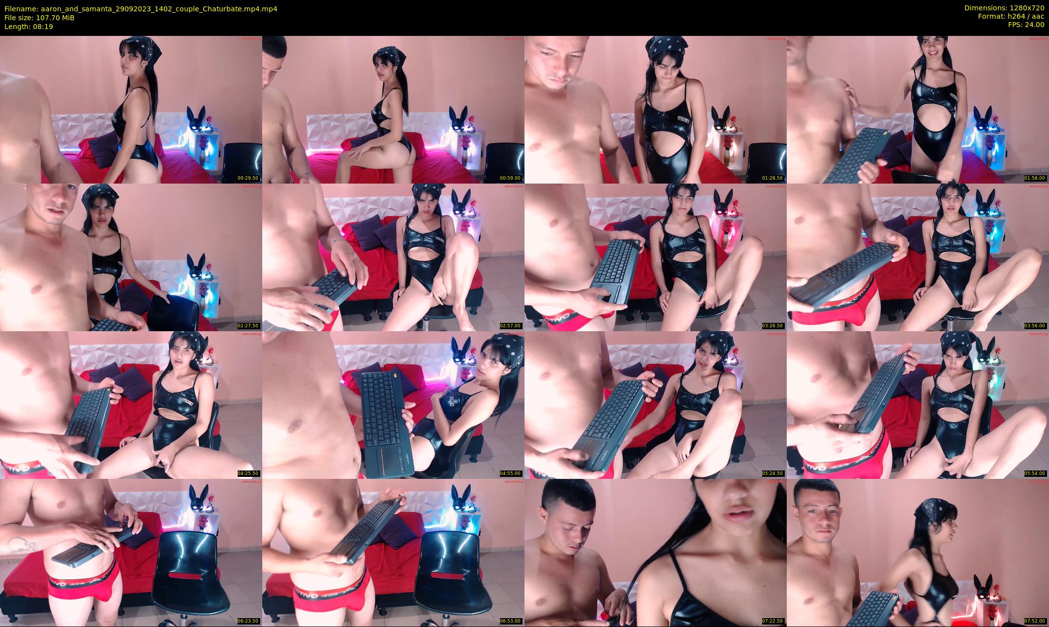 aaron_and_samanta — 9 minute Chaturbate couple cam show recording, 720p, Sep 29, 2023