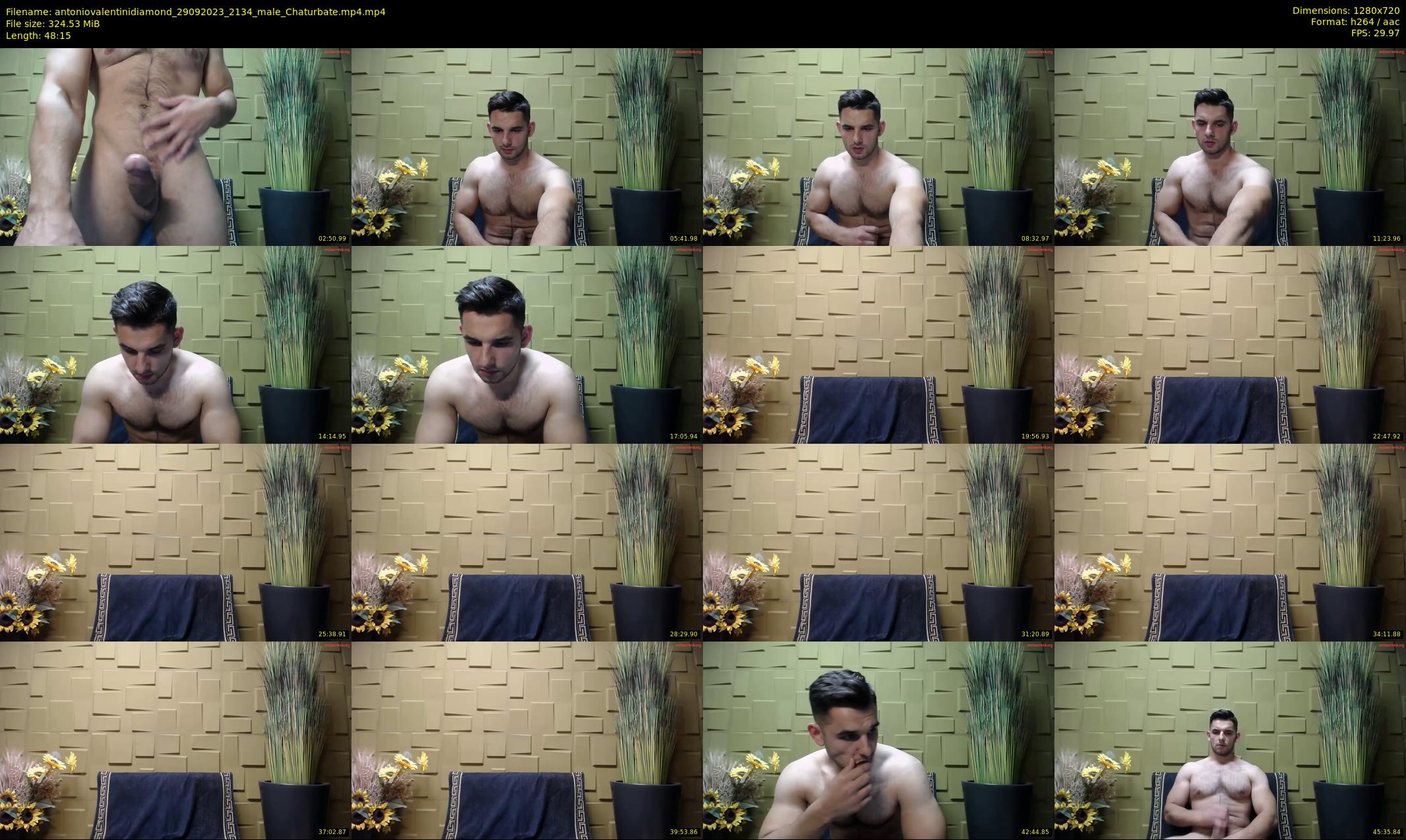 antoniovalentinidiamond — 49 minute Chaturbate male cam show recording, 720p, Sep 29, 2023