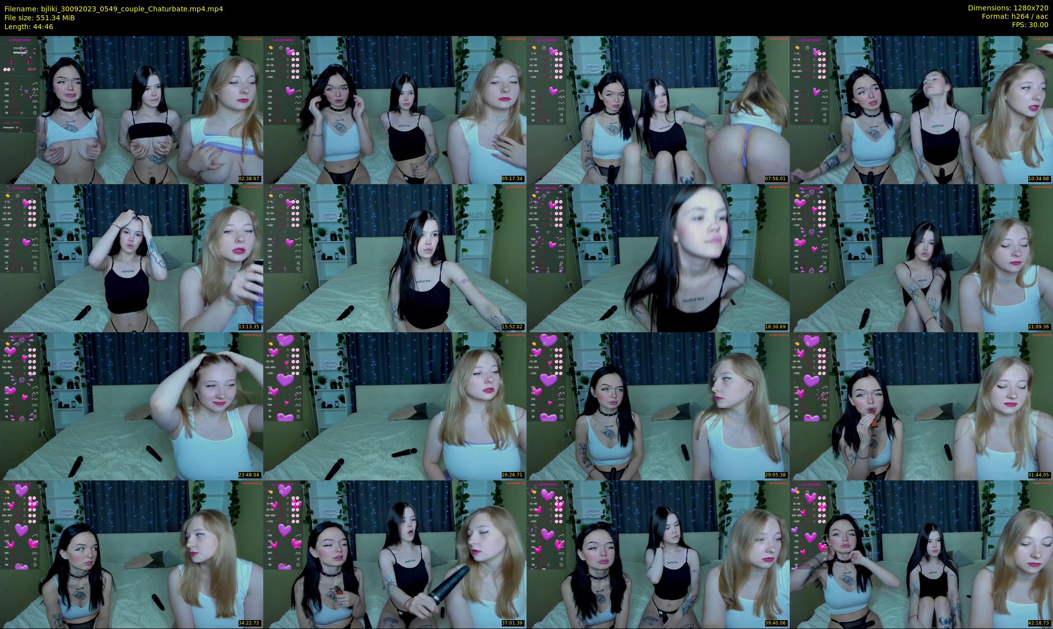 bjliki — 45 minute Chaturbate couple cam show recording, 720p, Sep 30, 2023