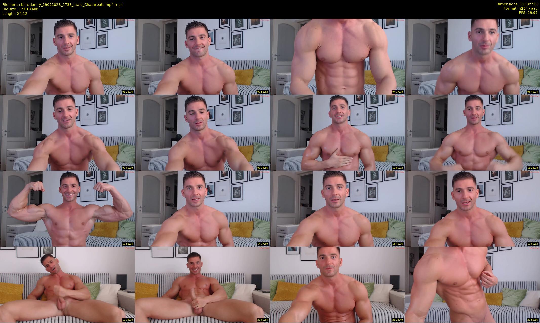 bunzdanny — 25 minute Chaturbate male cam show recording, 720p, Sep 29, 2023