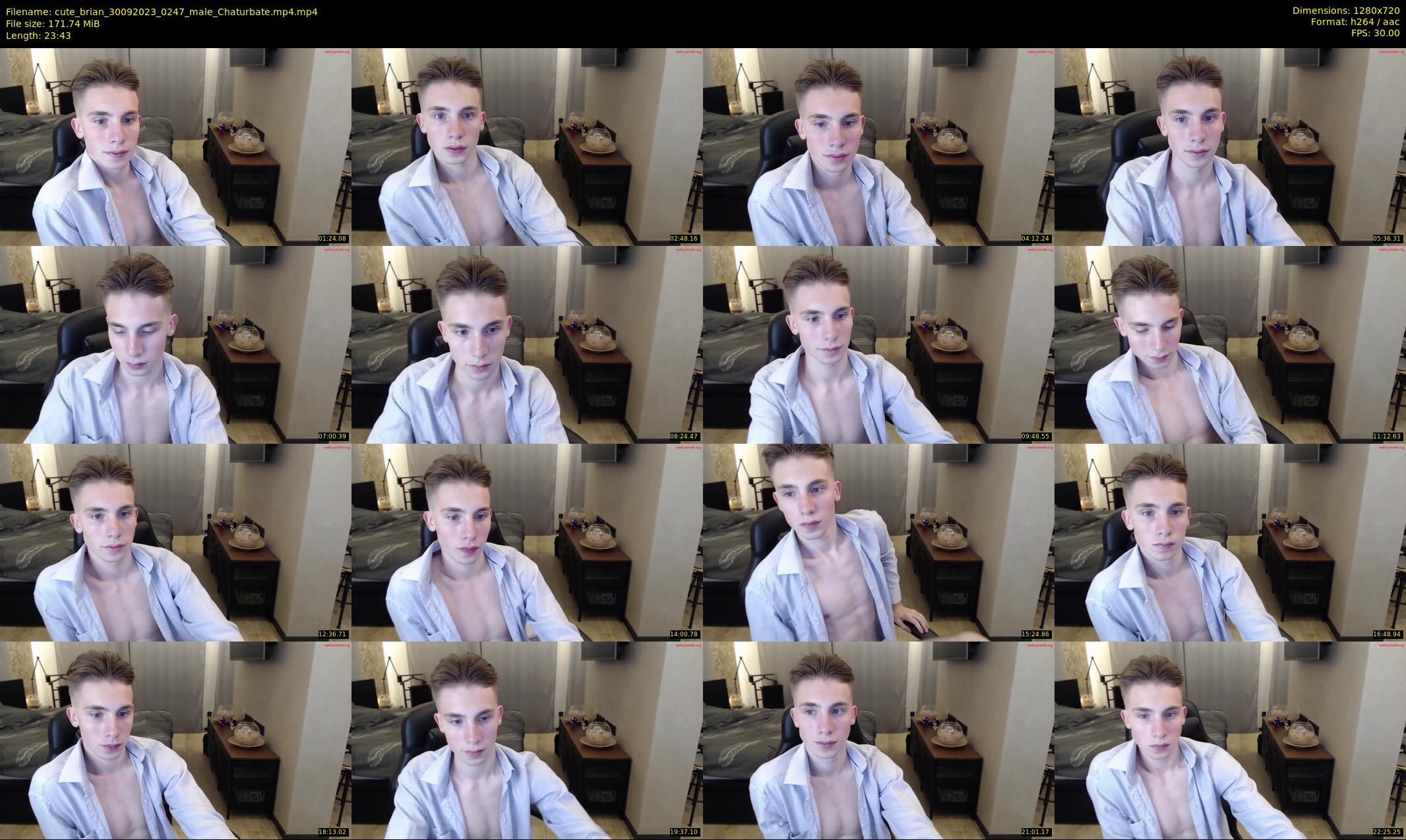 cute_brian — 24 minute Chaturbate male cam show recording, 720p, Sep 30, 2023