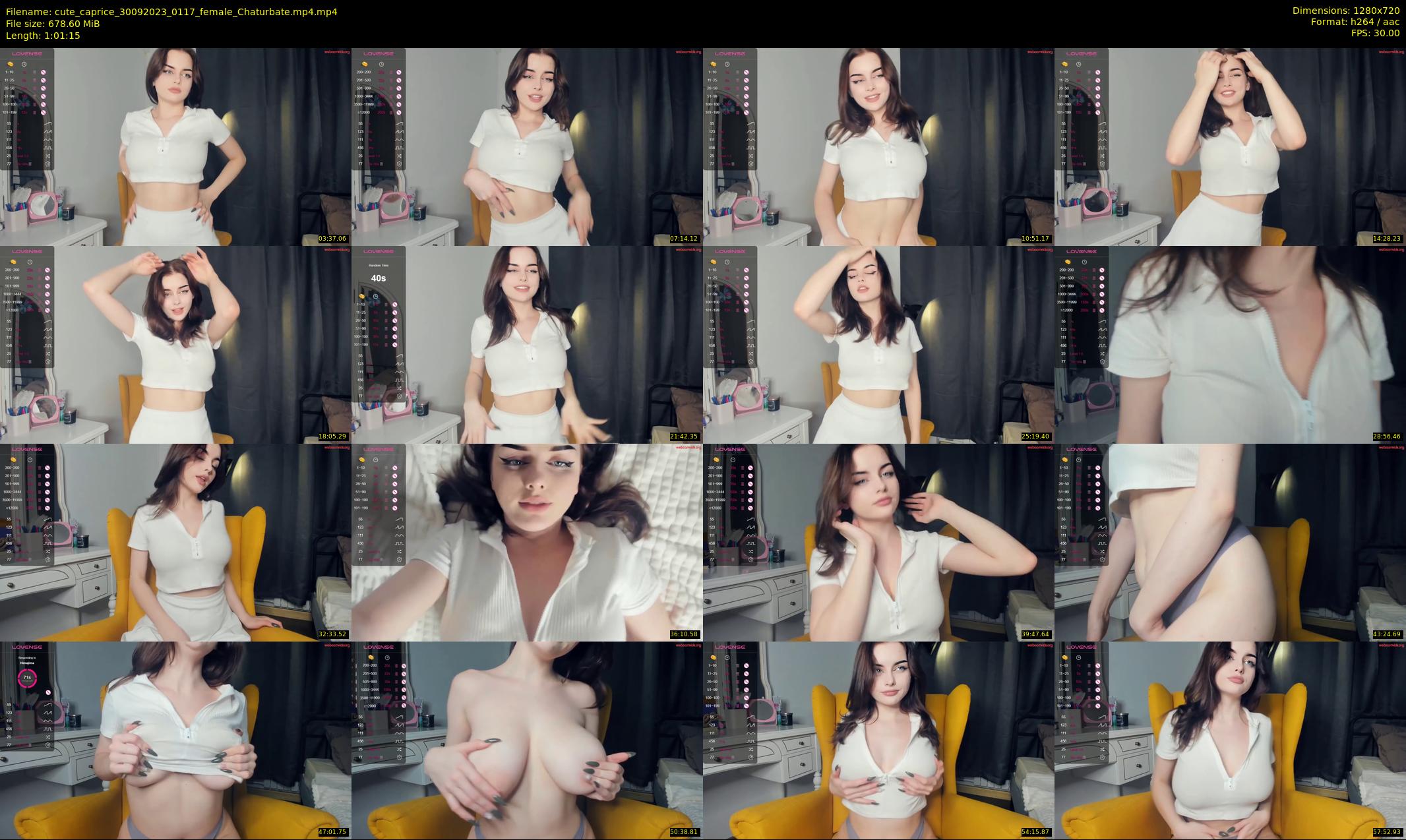 cute_caprice — 62 minute Chaturbate female cam show recording, 720p, Sep 30, 2023