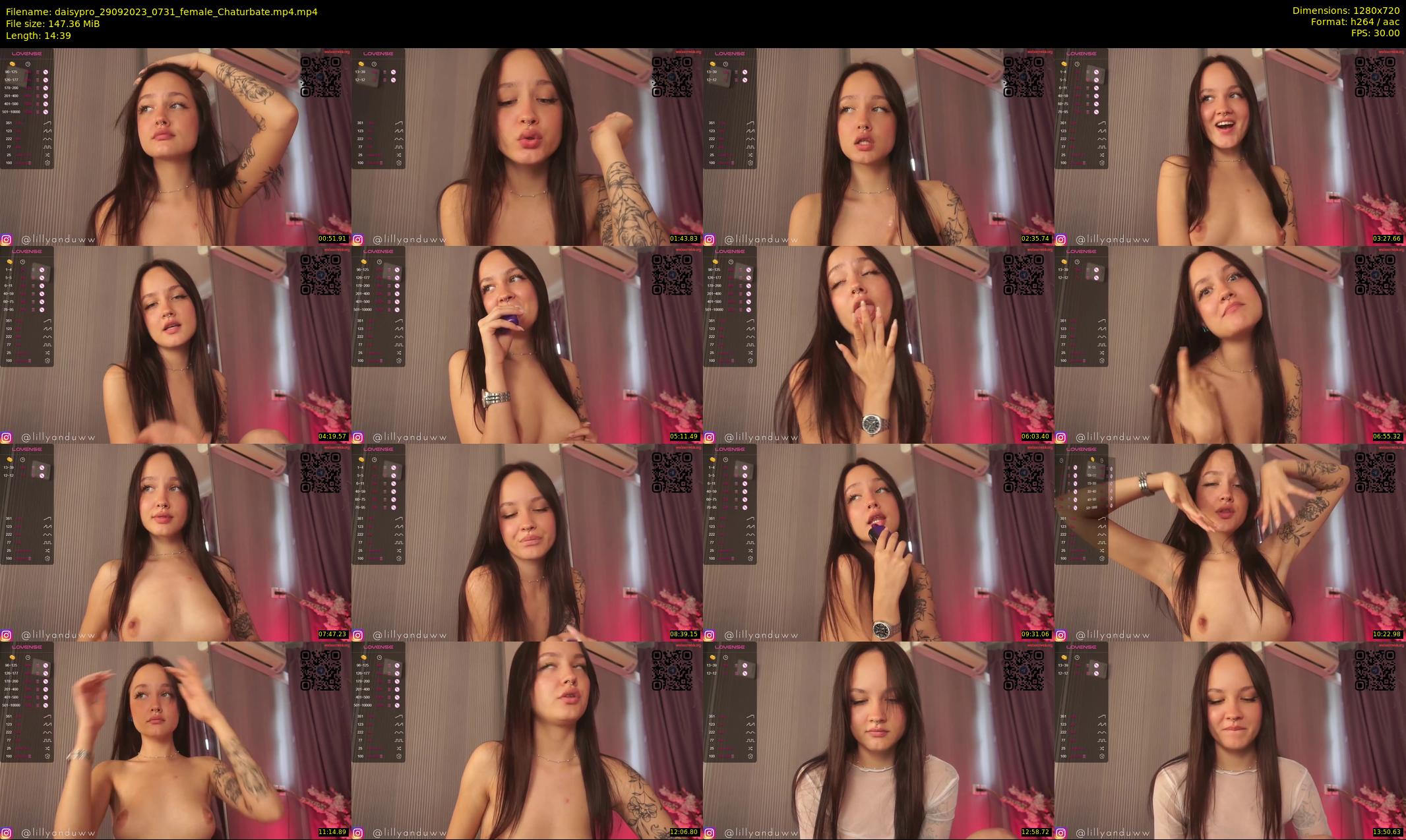 daisypro — 15 minute Chaturbate couple cam show recording, 720p, Sep 29, 2023